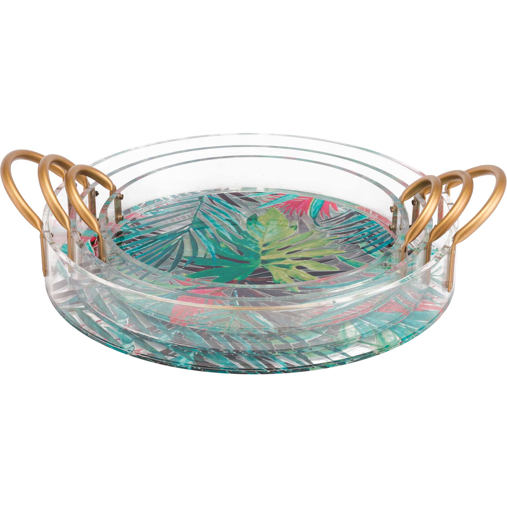 Tropical Tray Multicolor (Set of 3)