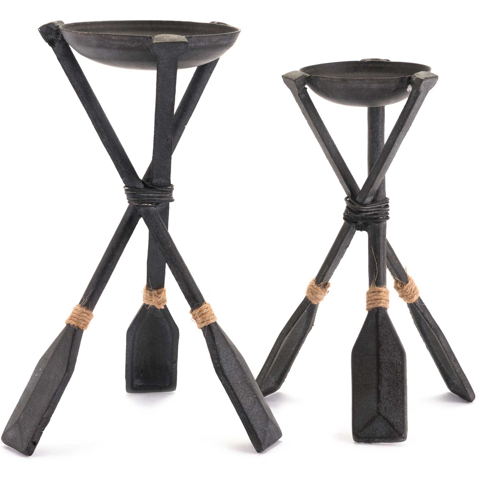 Paddle Candle Holder Black