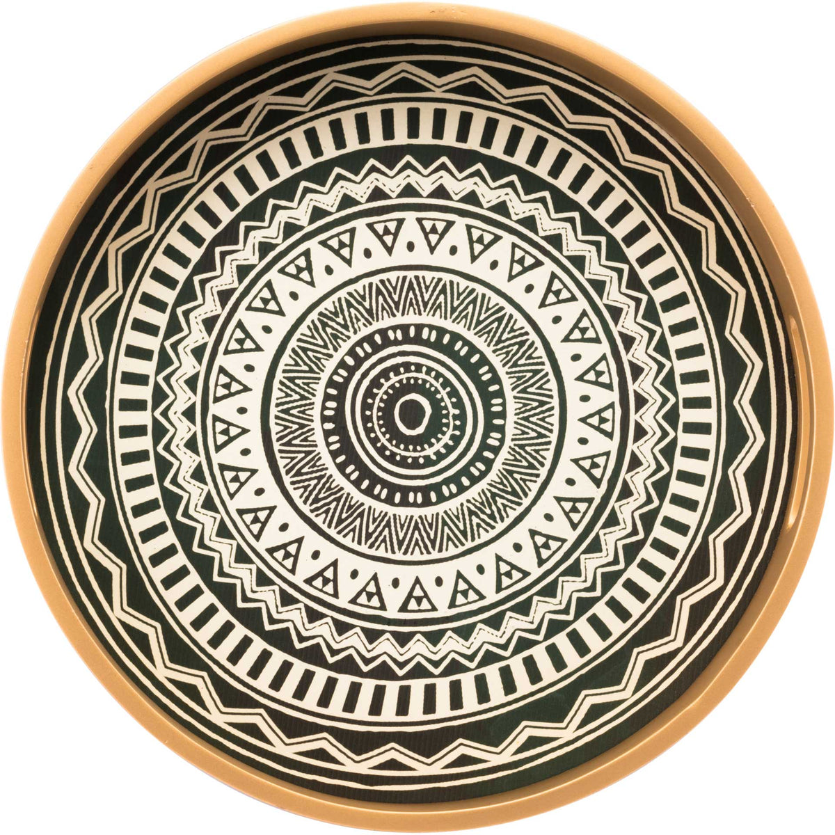 Tribal Sun Tray Gold