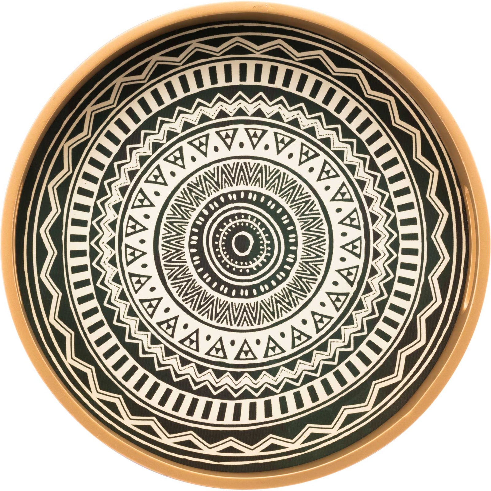 Tribal Sun Tray Gold