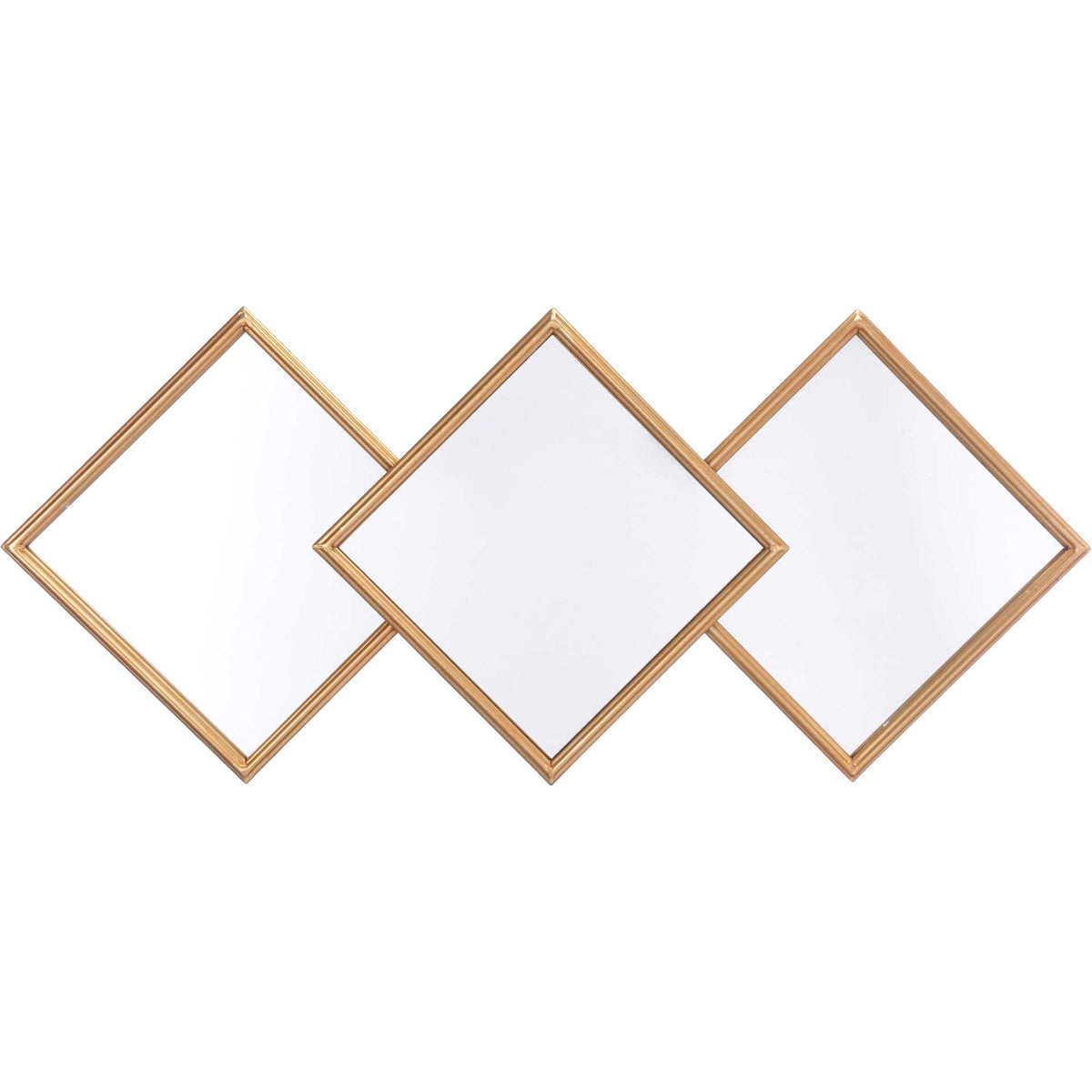 Rhombus Mirror Gold