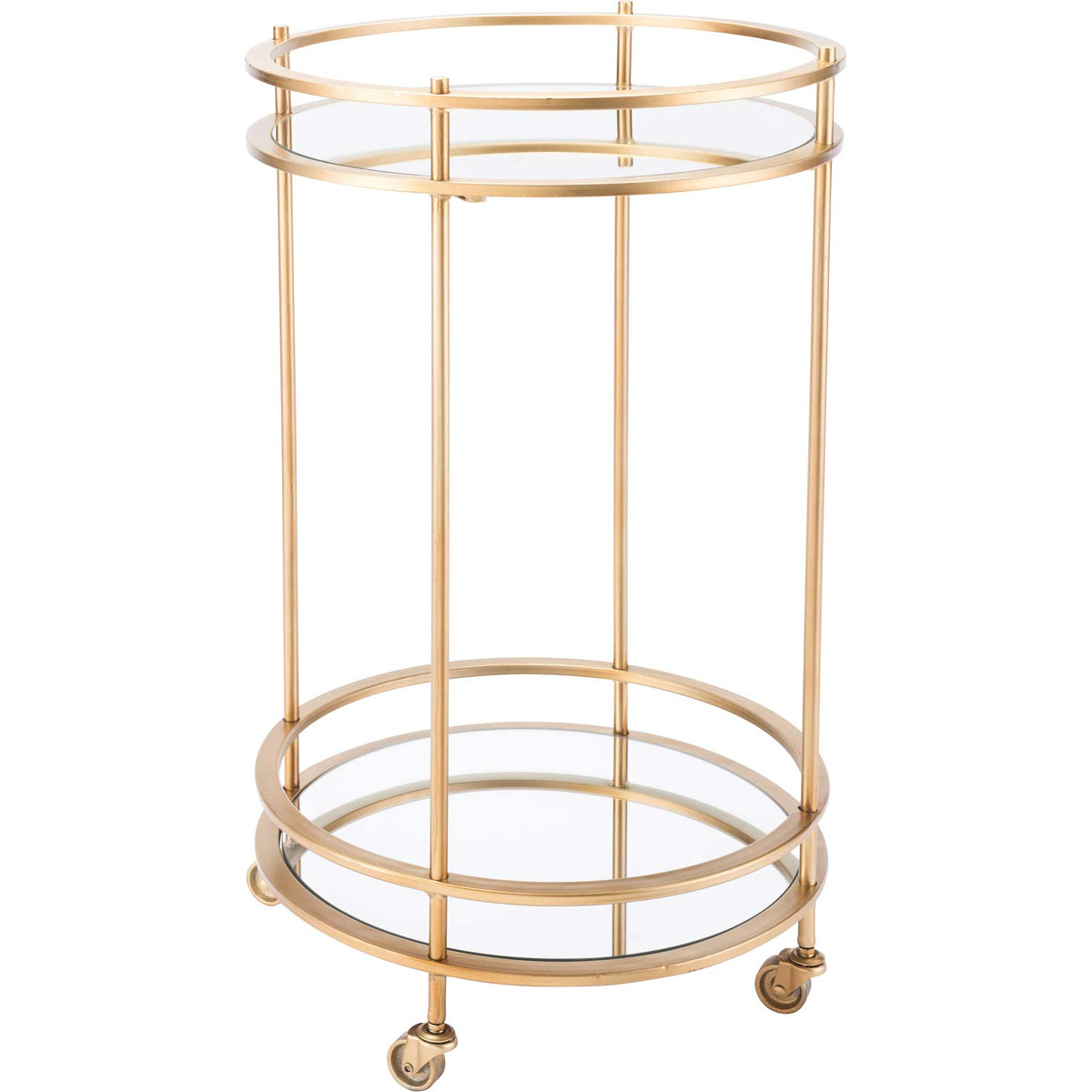 Round Bar Cart Gold