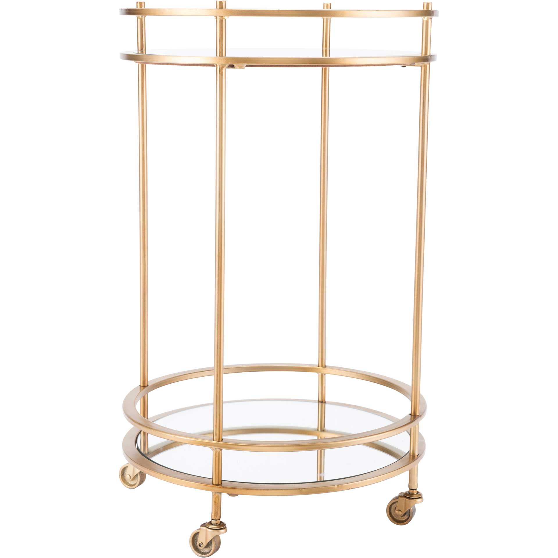 Round Bar Cart Gold