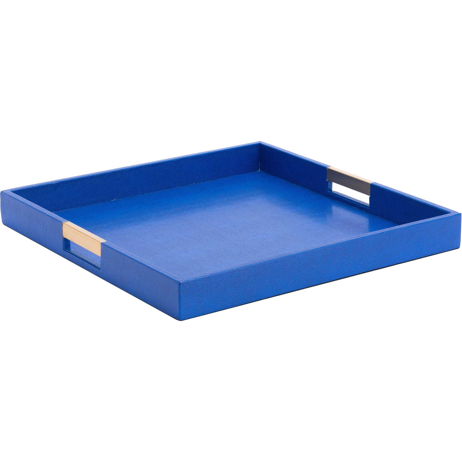 Camba Lizard Skin Tray Blue (Set of 3)