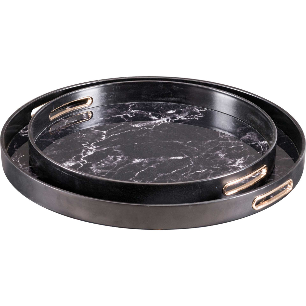 Mundi Tray Black (Set of 2)