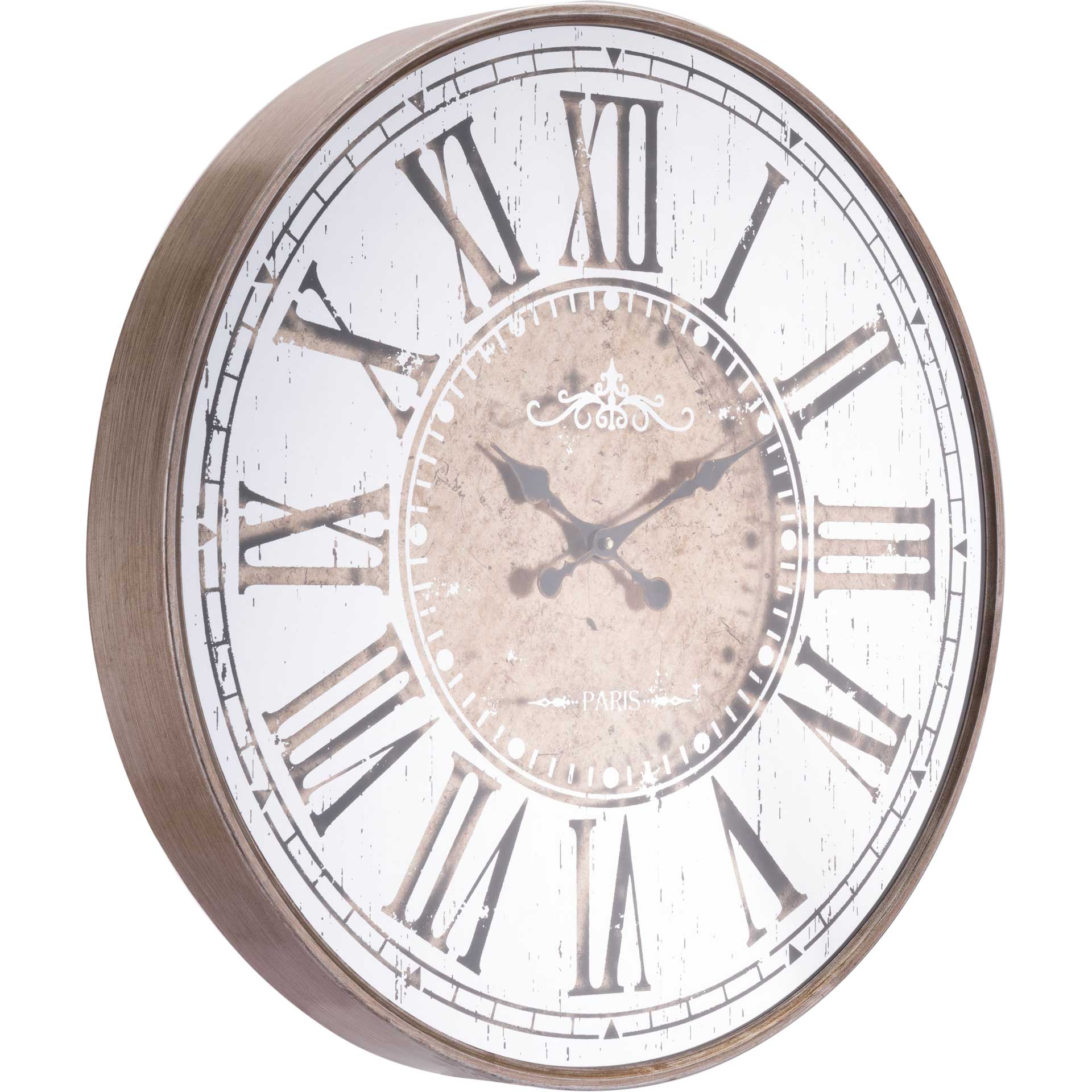 Hora Clock Antique Silver