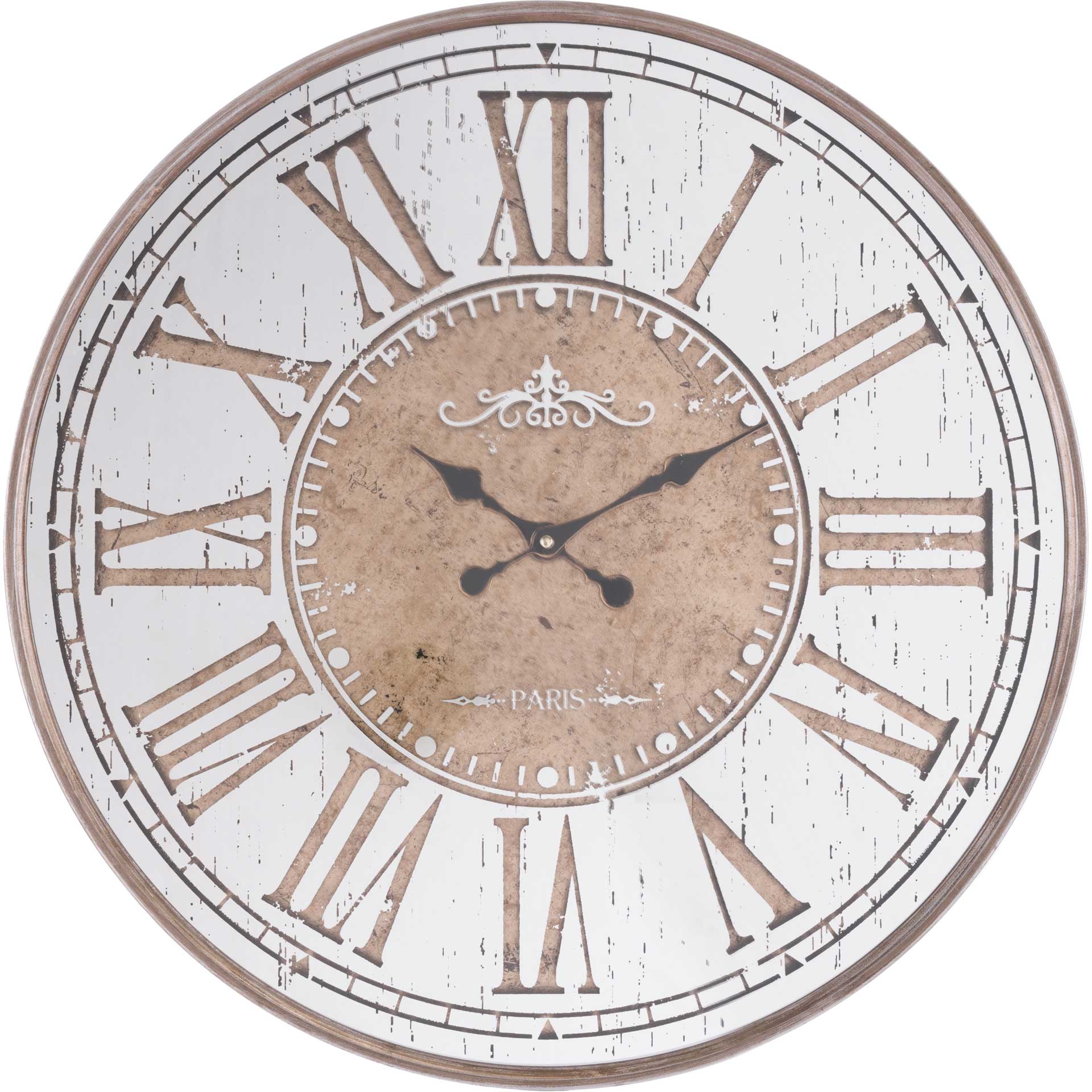 Hora Clock Antique Silver