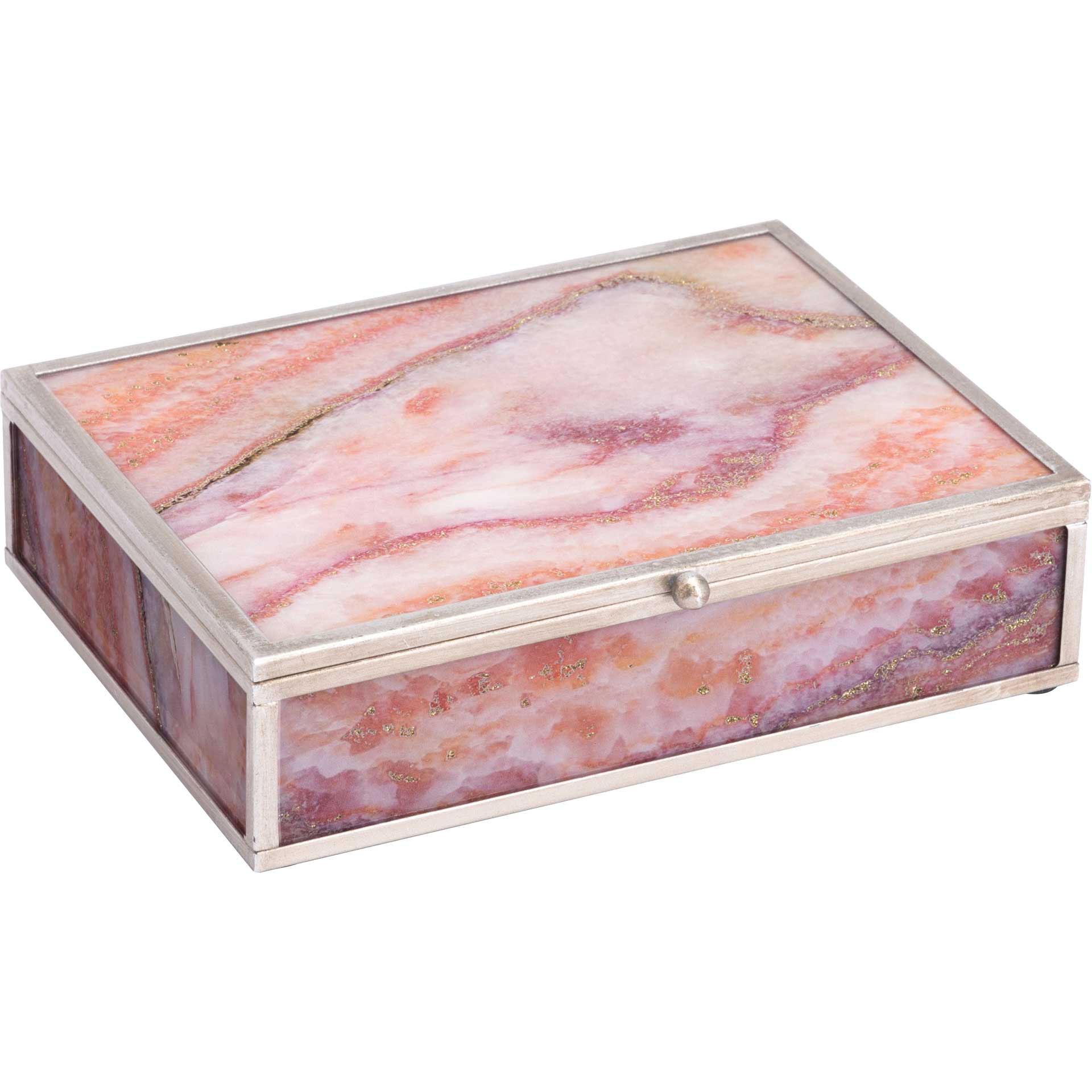 Mundi Boxes Pink Geode (Set of 2)