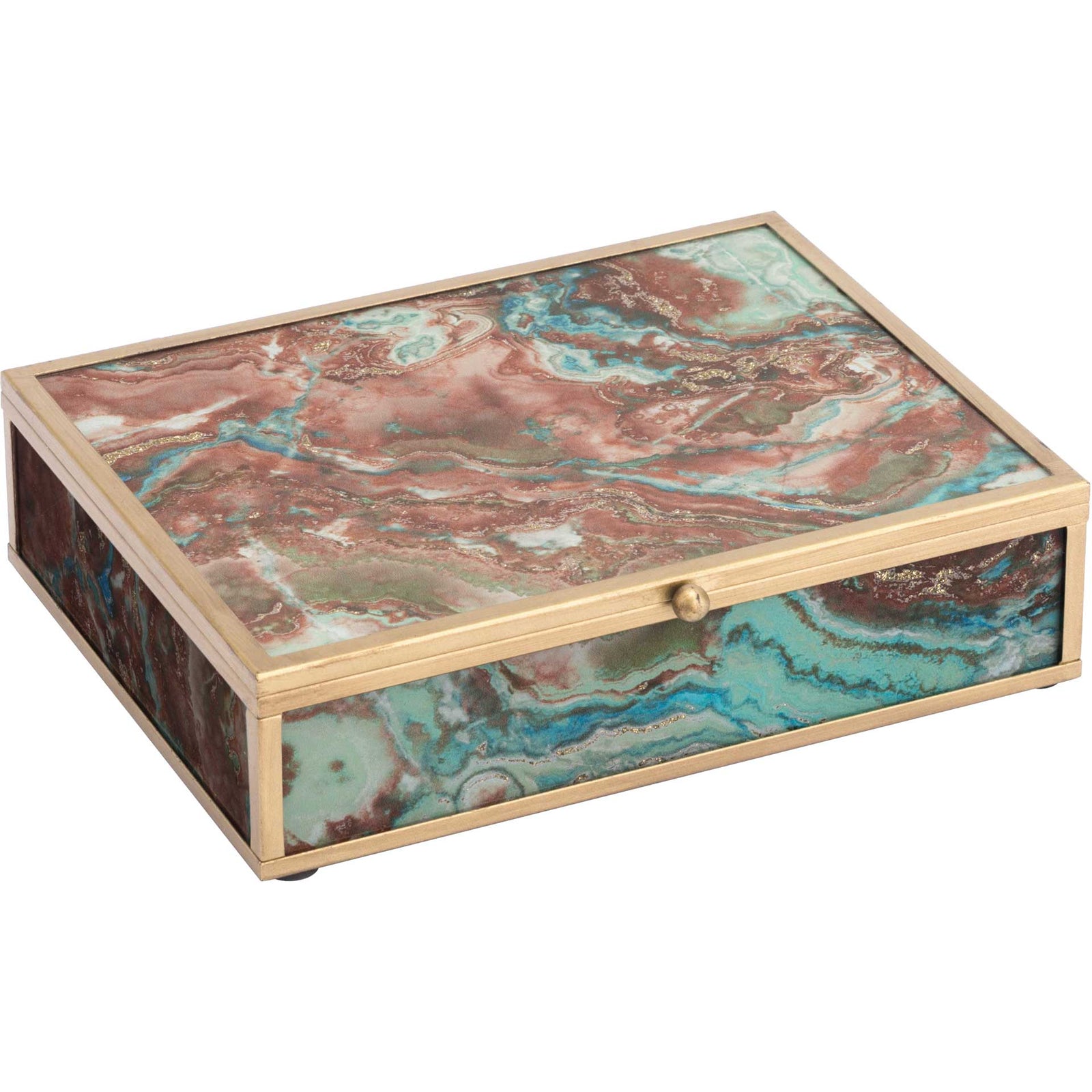 Mundi Boxes Brown Geode (Set of 2)