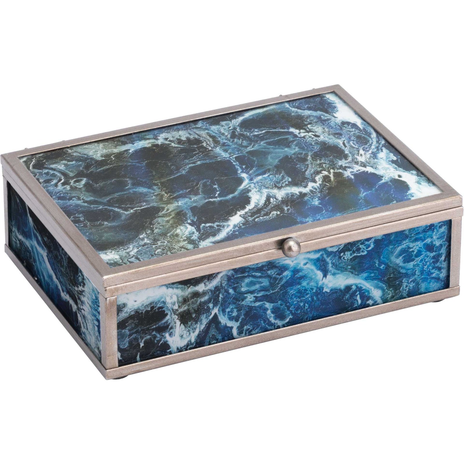 Mundi Boxes Blue Geode (Set of 2)