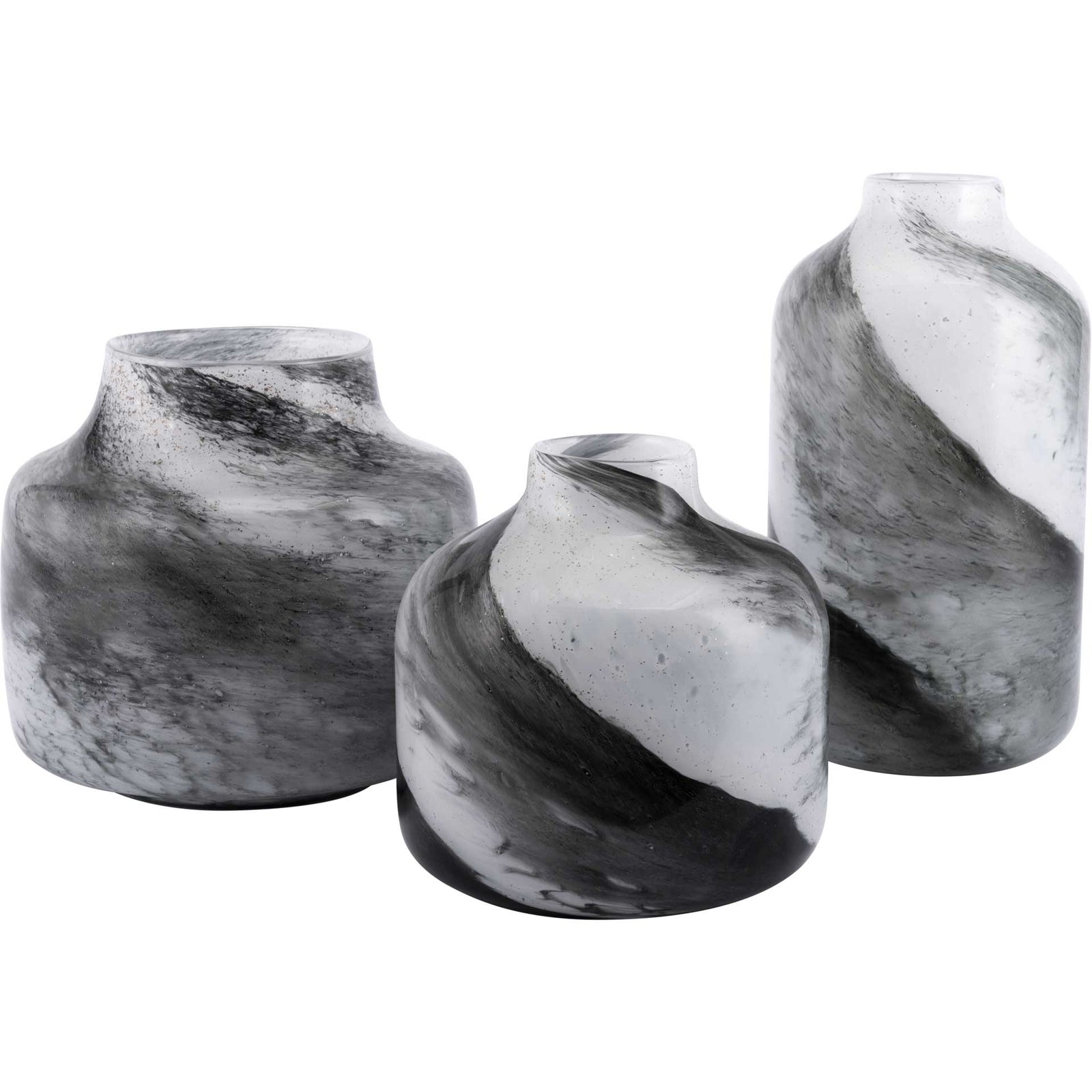 Noche Bottle Translucent Black/White