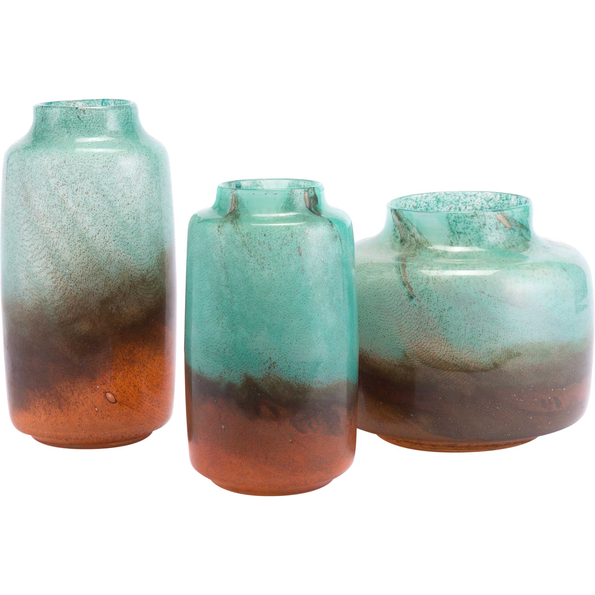 Joo Vase Translucent Green/Orange