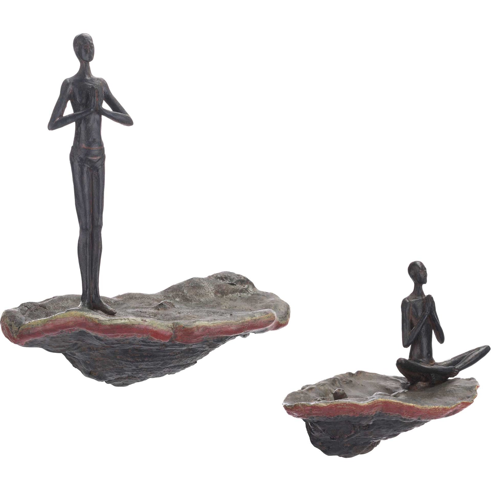 Waiting Figurine Wall Decor Bronze