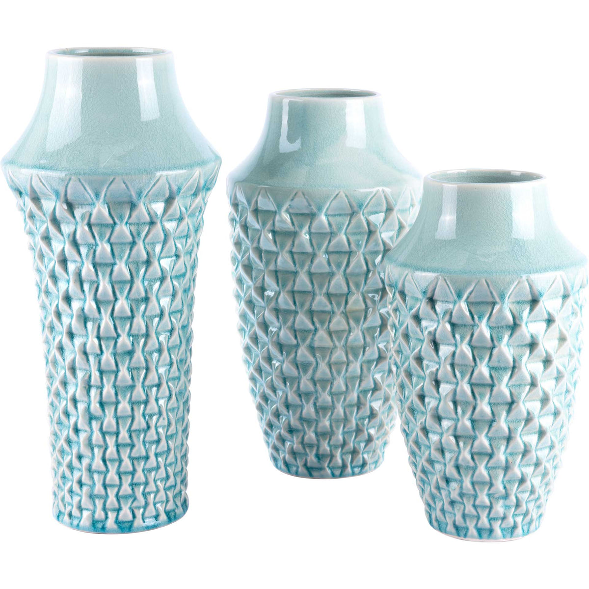Brick Vase Light Teal