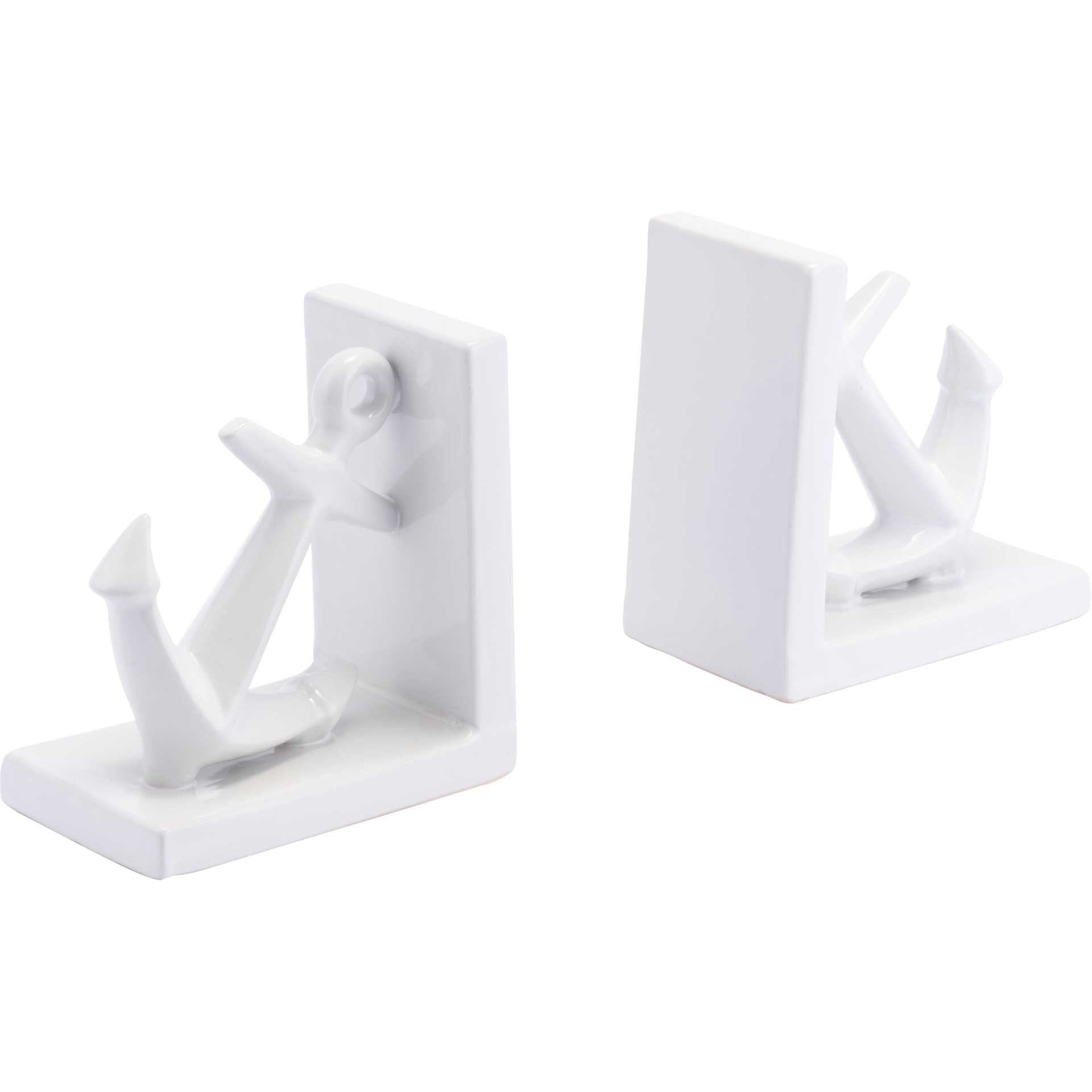Anchors Bookends White