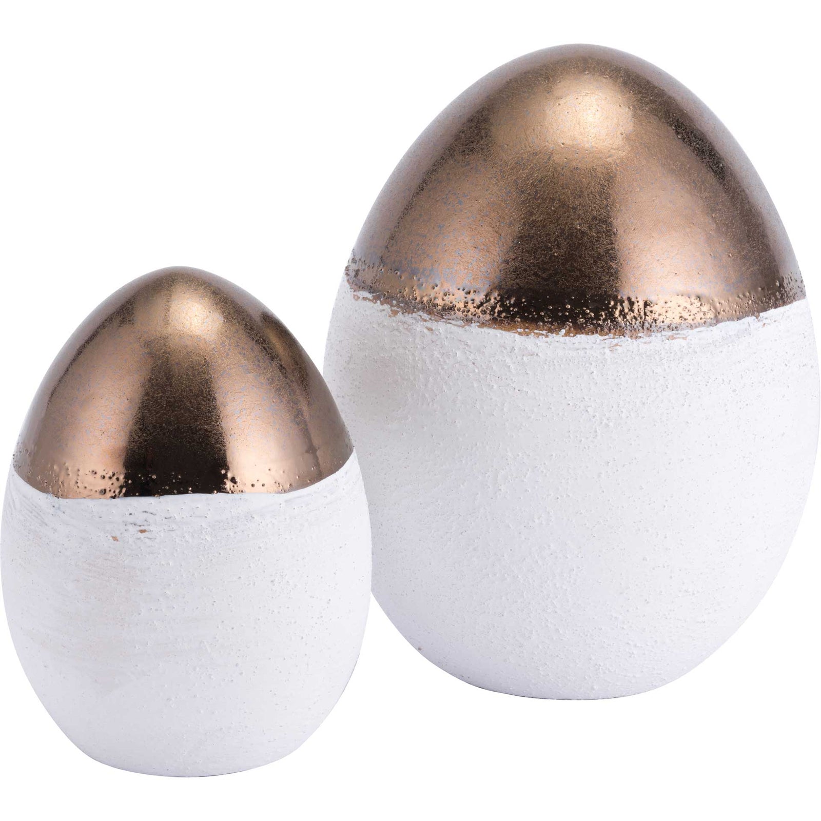 Ovo Figurine Gold/White