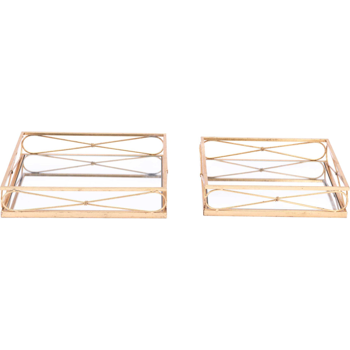 Twisted Tray Gold (Set of 2)