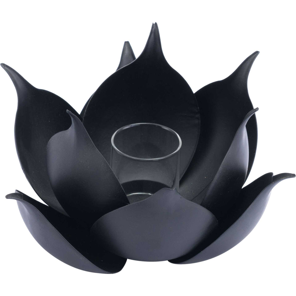 Lotus Candle Holder Black