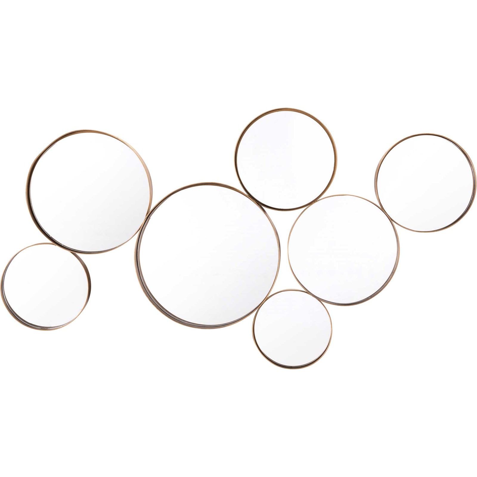 Teo Circular Mirror Gold