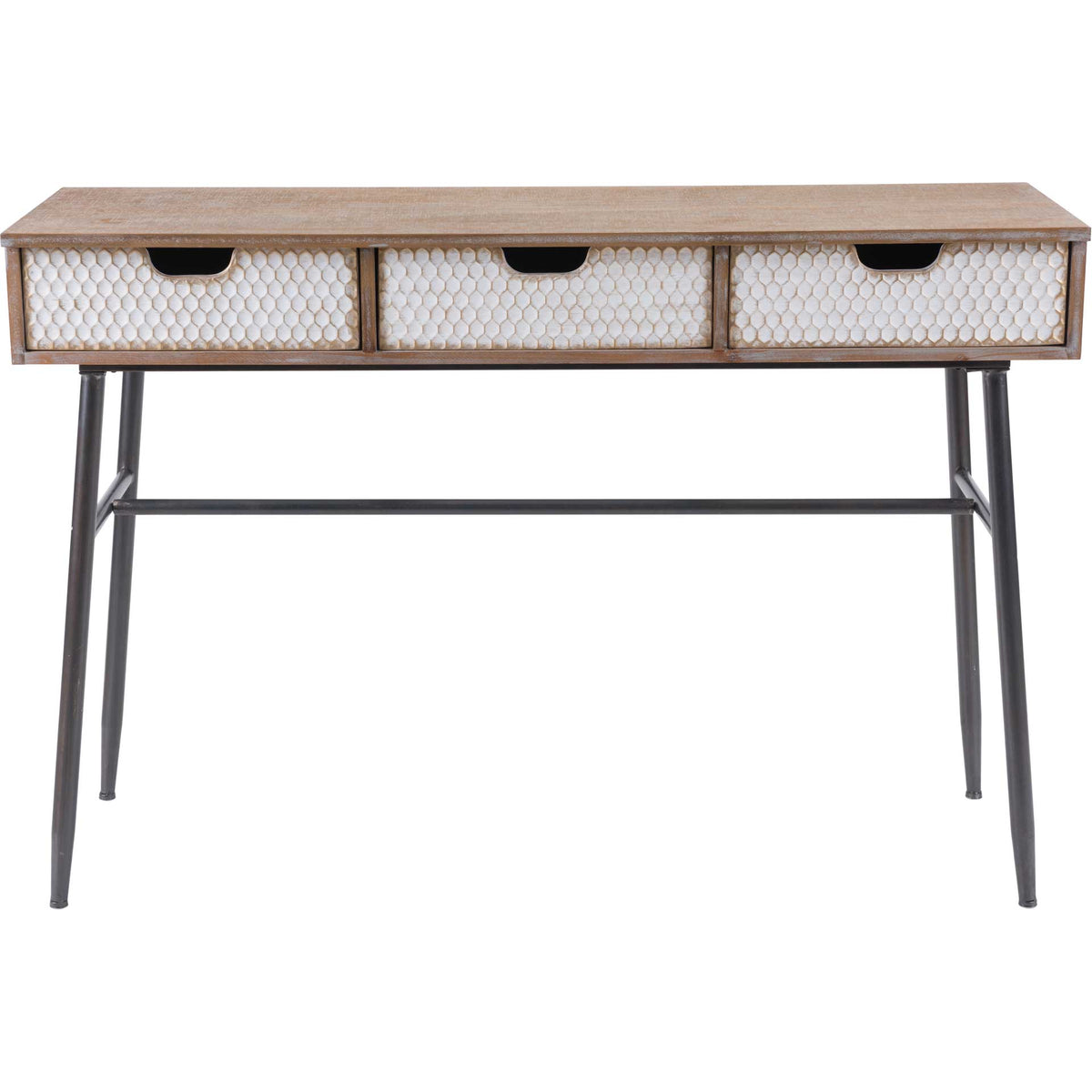 Honeycomb Desk Natural/White