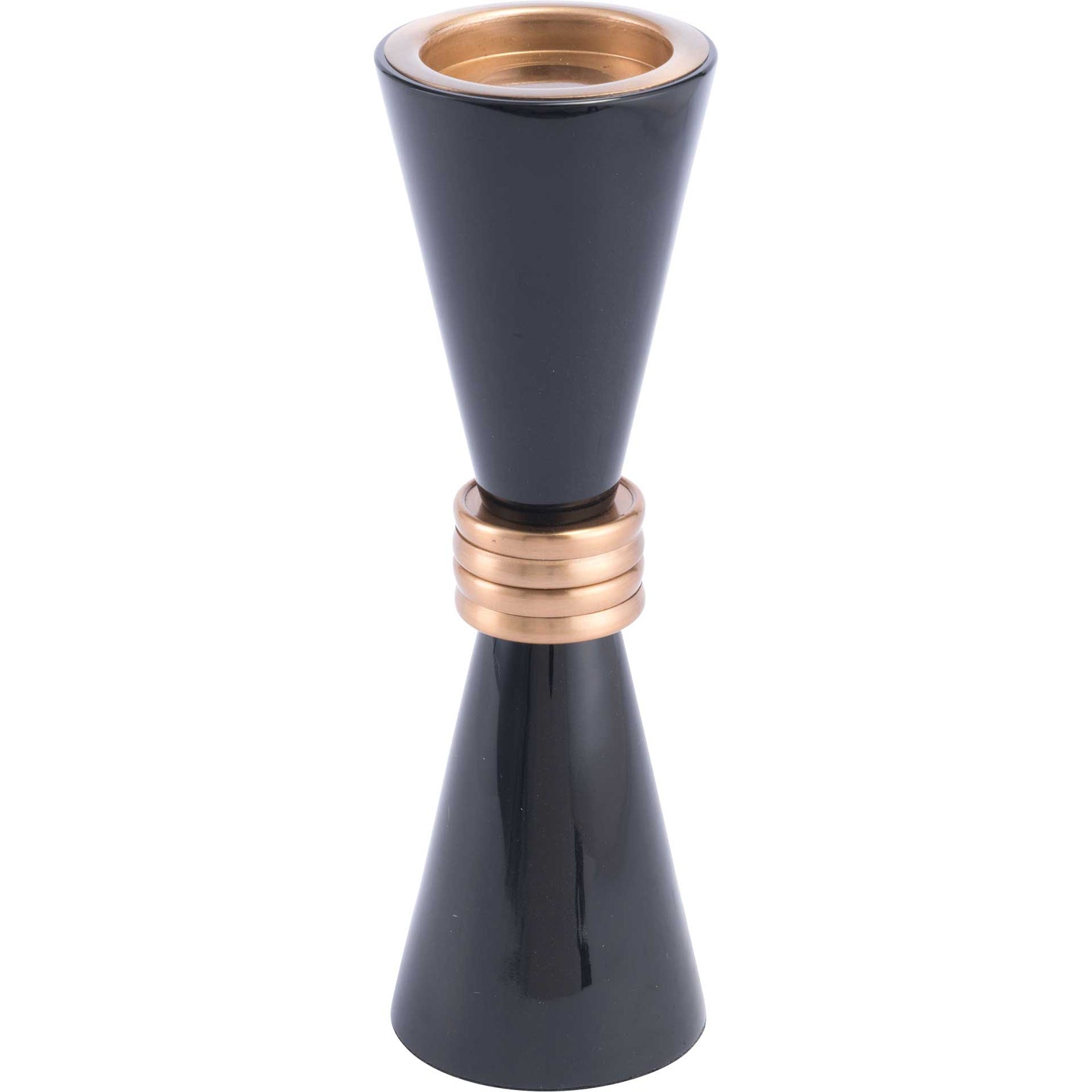 Olga Candle Holder Black/Gold