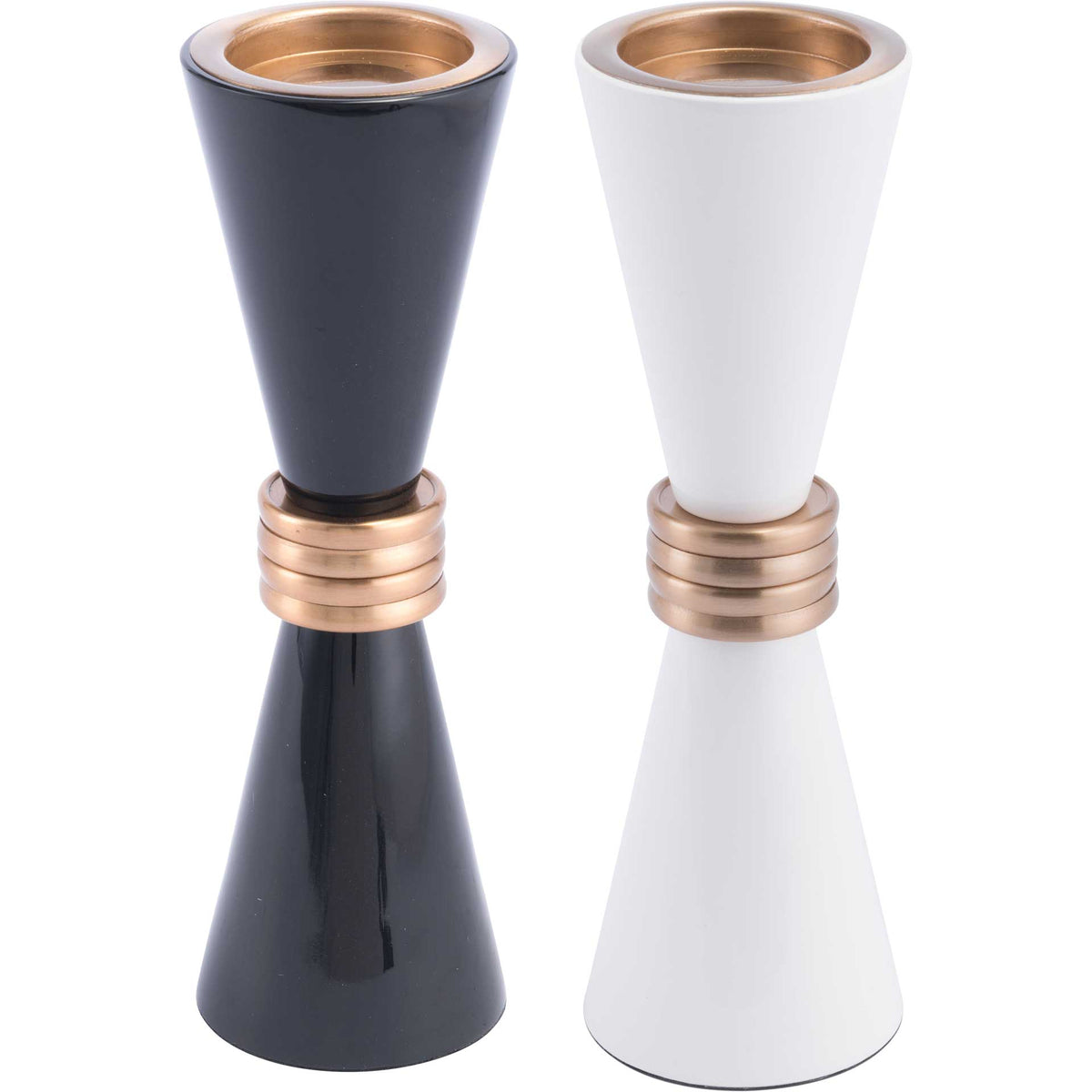 Olga Candle Holder White/Gold
