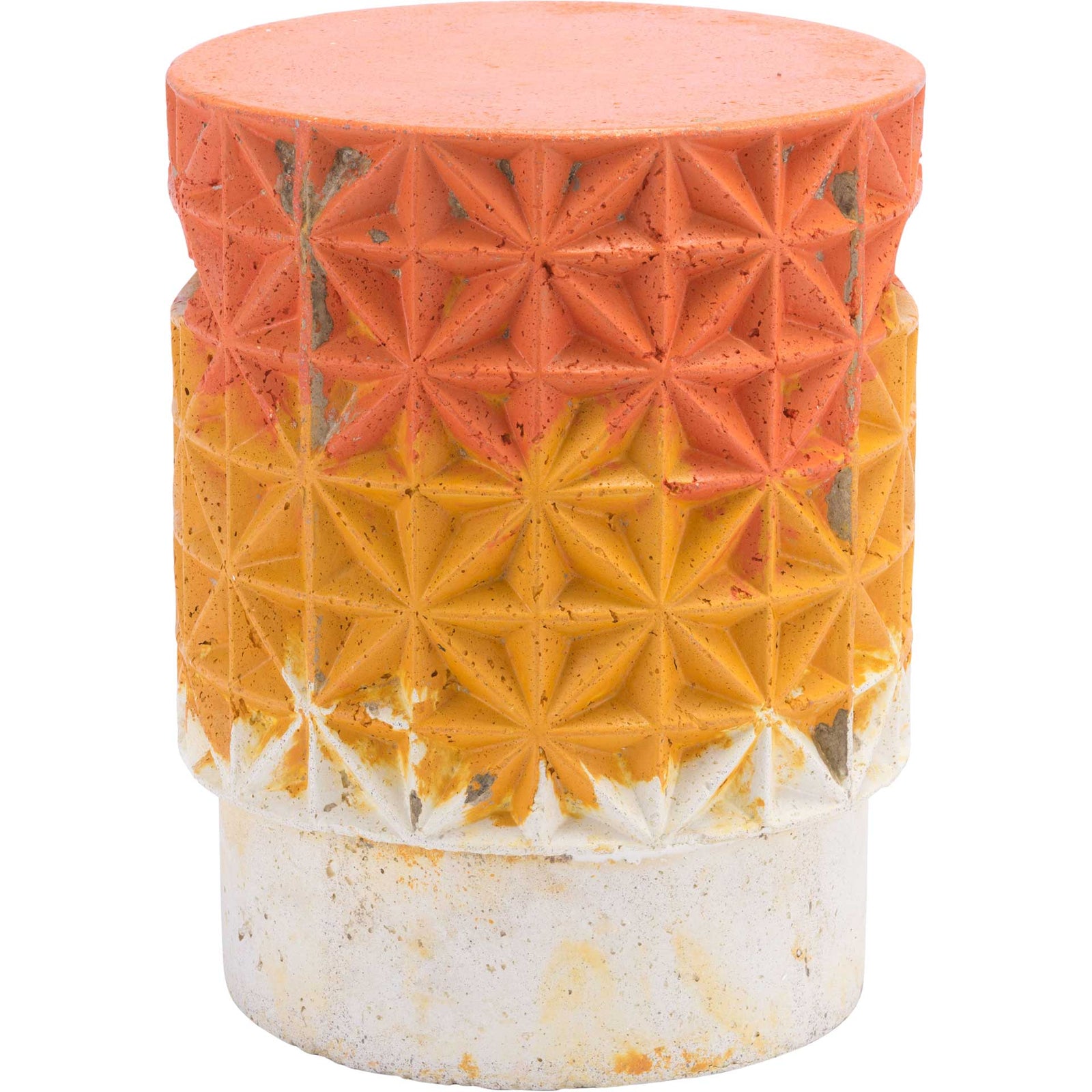 Grid Garden Seat Orange