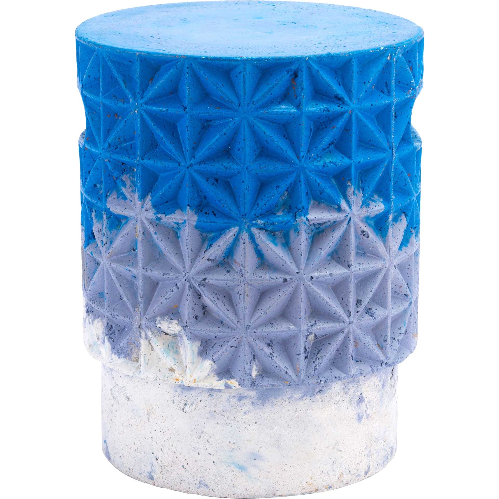 Grid Garden Seat Blue