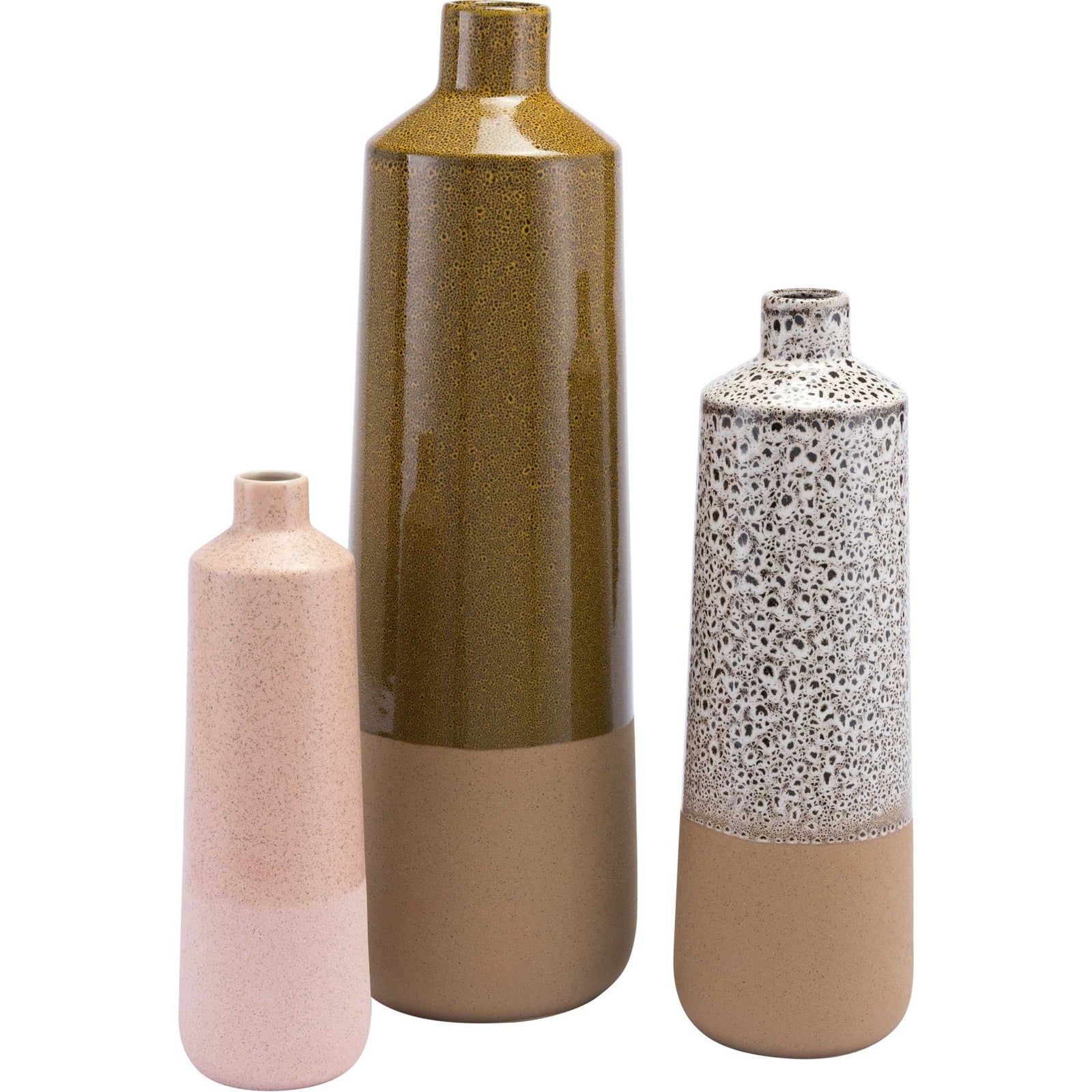 Lilian Vase Pink/Cream/Ginger