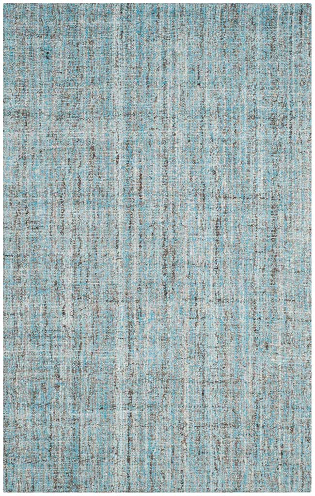 Blue 5' x 8' rug mingles warm accent tones with a fine, abstract grid