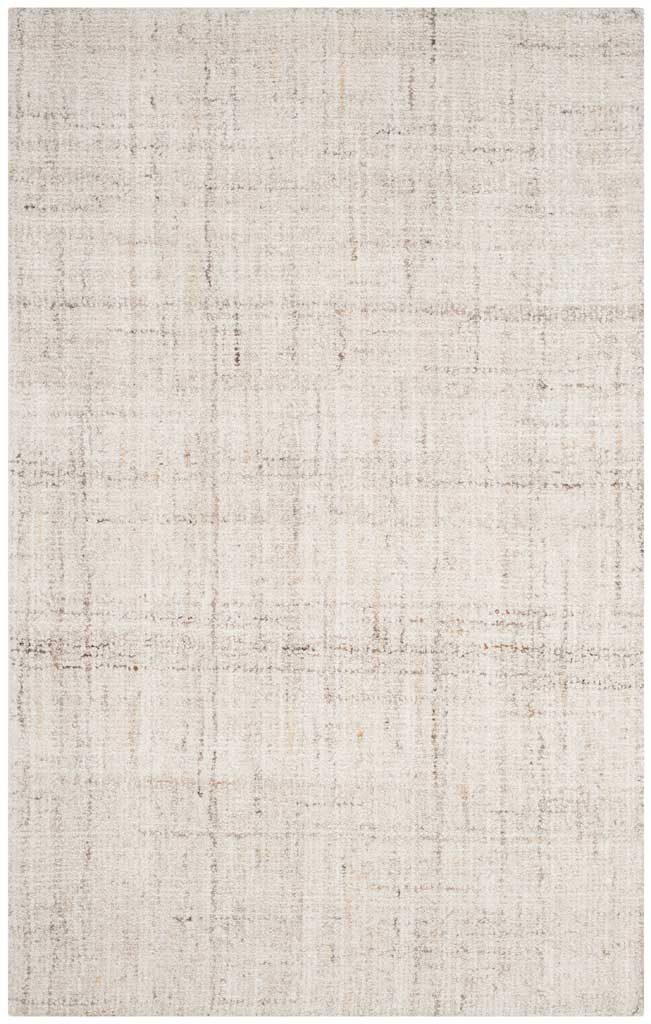 Ivory and beige 5' x 8' rug combines whisper-light lines with a subtle hand-tufted texture