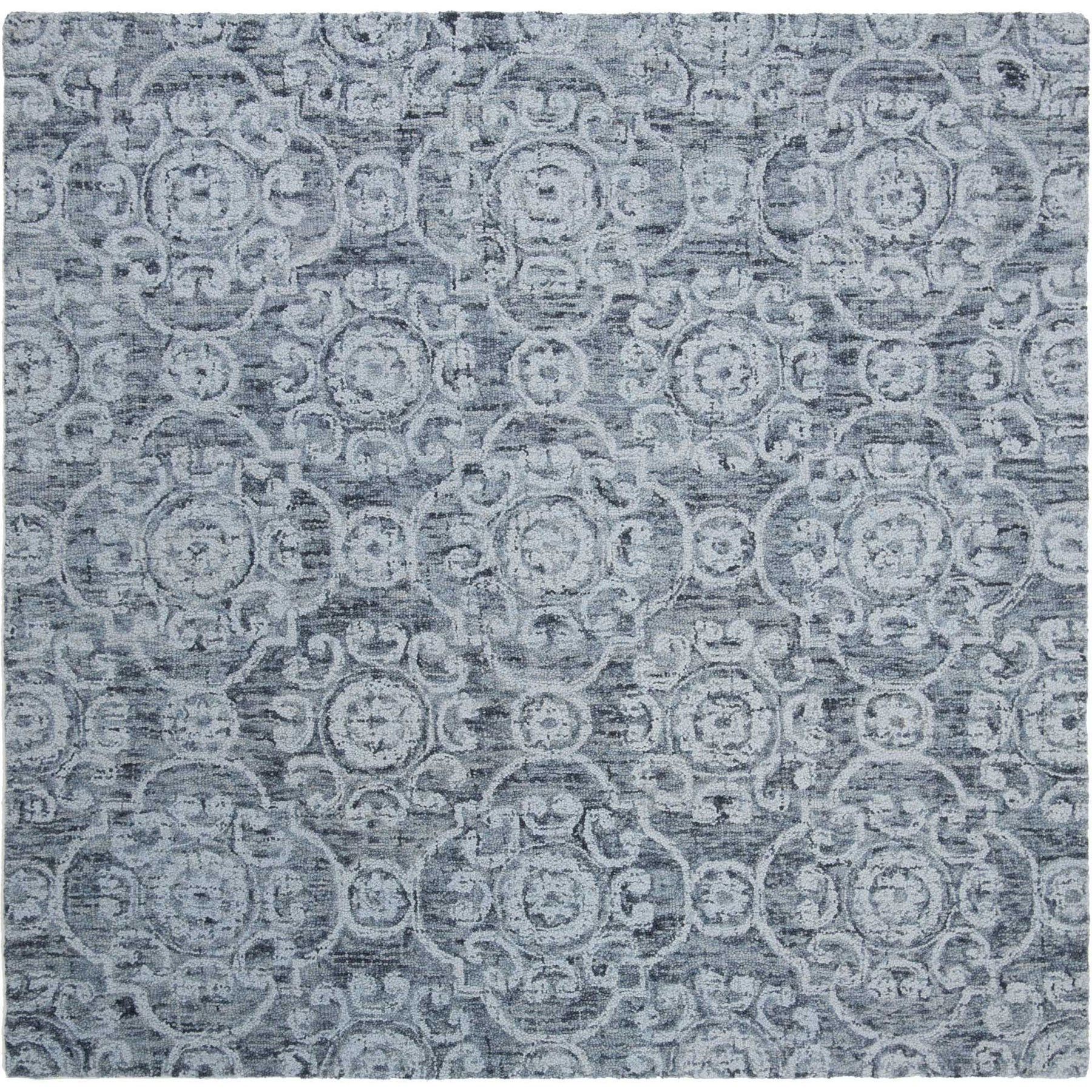 Abstract Blue Area Rug