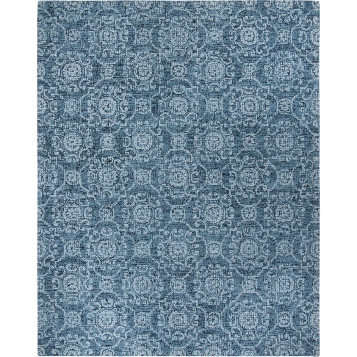 Abstract Blue Area Rug - Froy.com