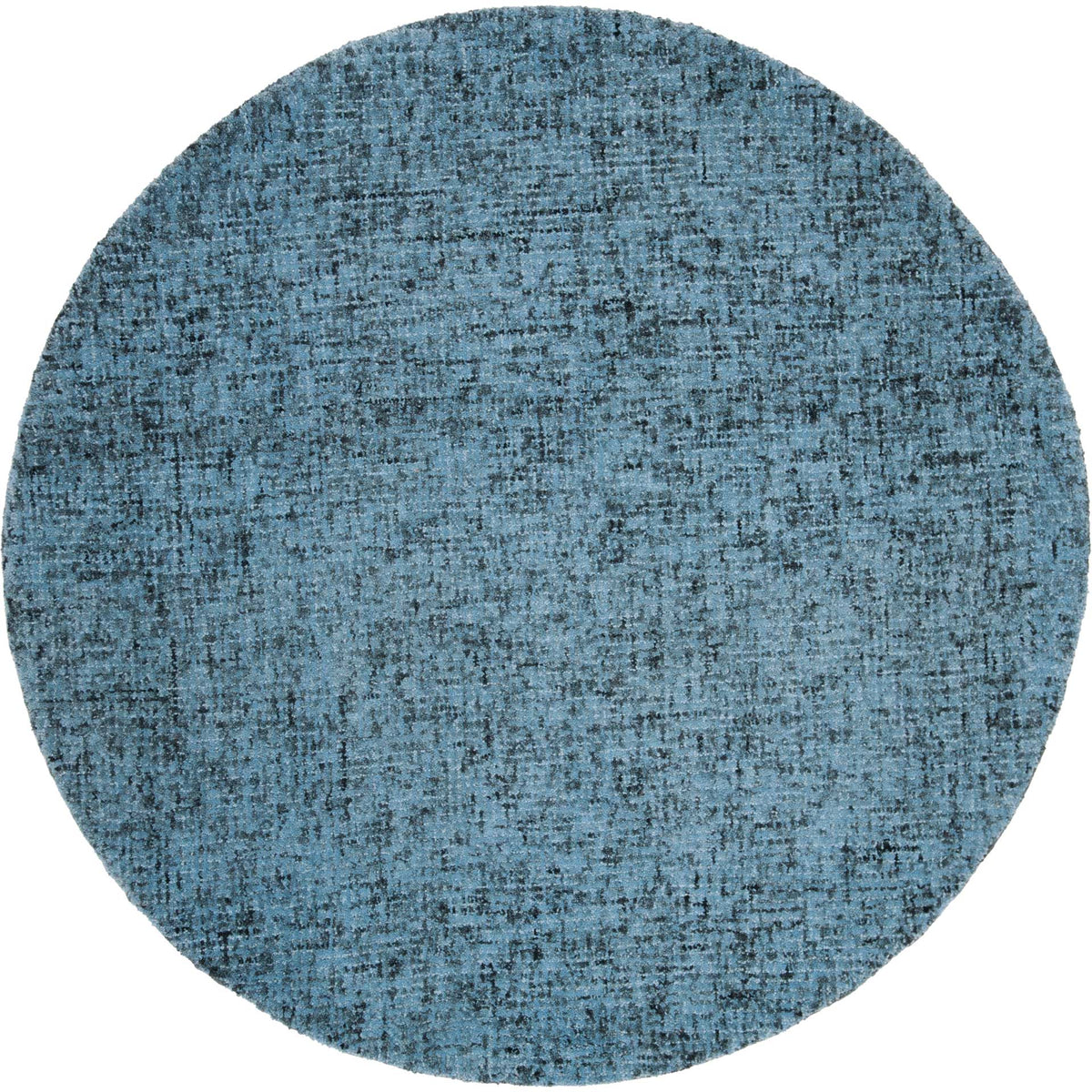 Abstract Blue/Multi Round Rug - Froy.com