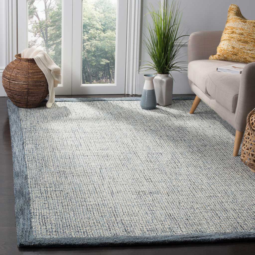 Abstract Navy/Ivory Area Rug - Froy.com