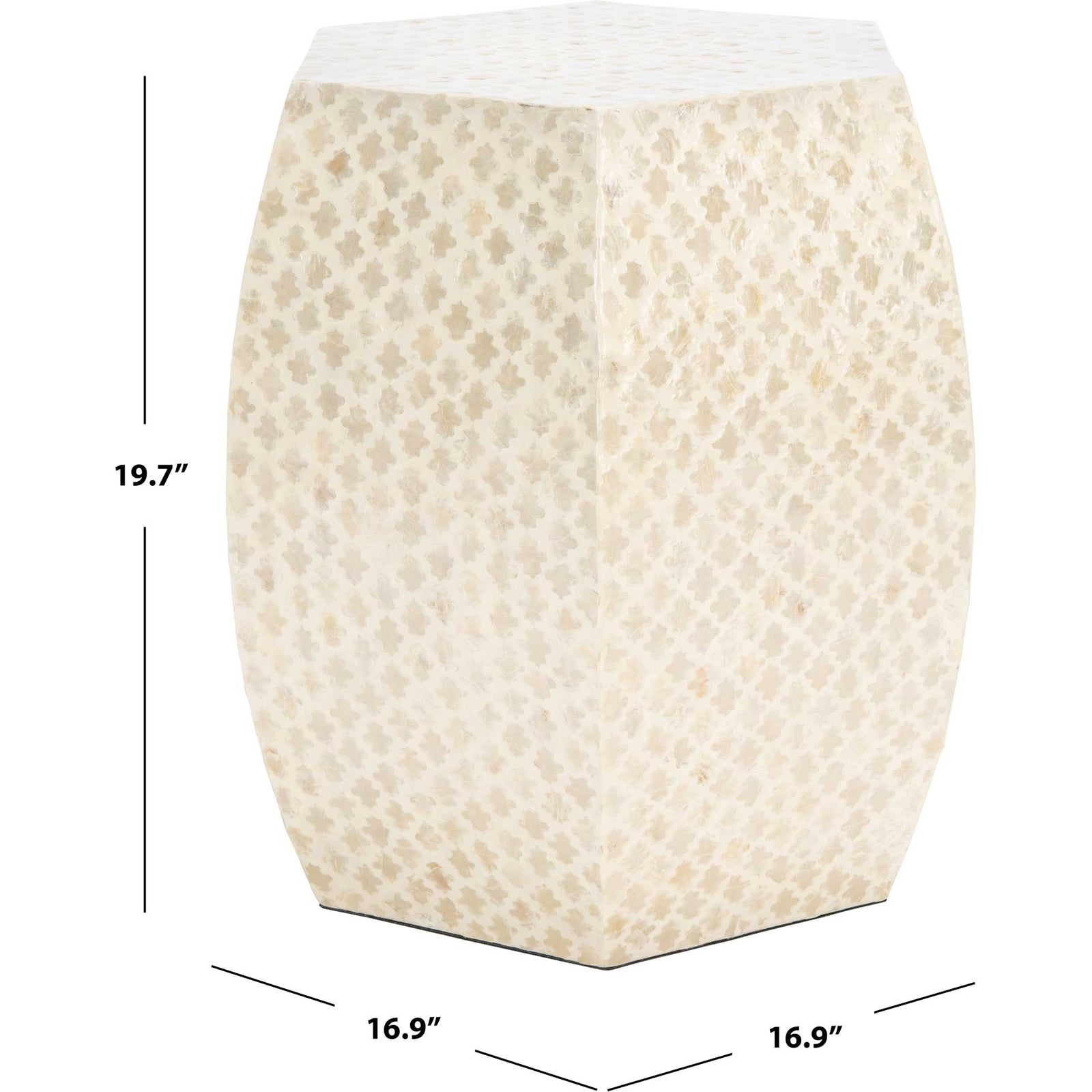 Ryker Accent Table White