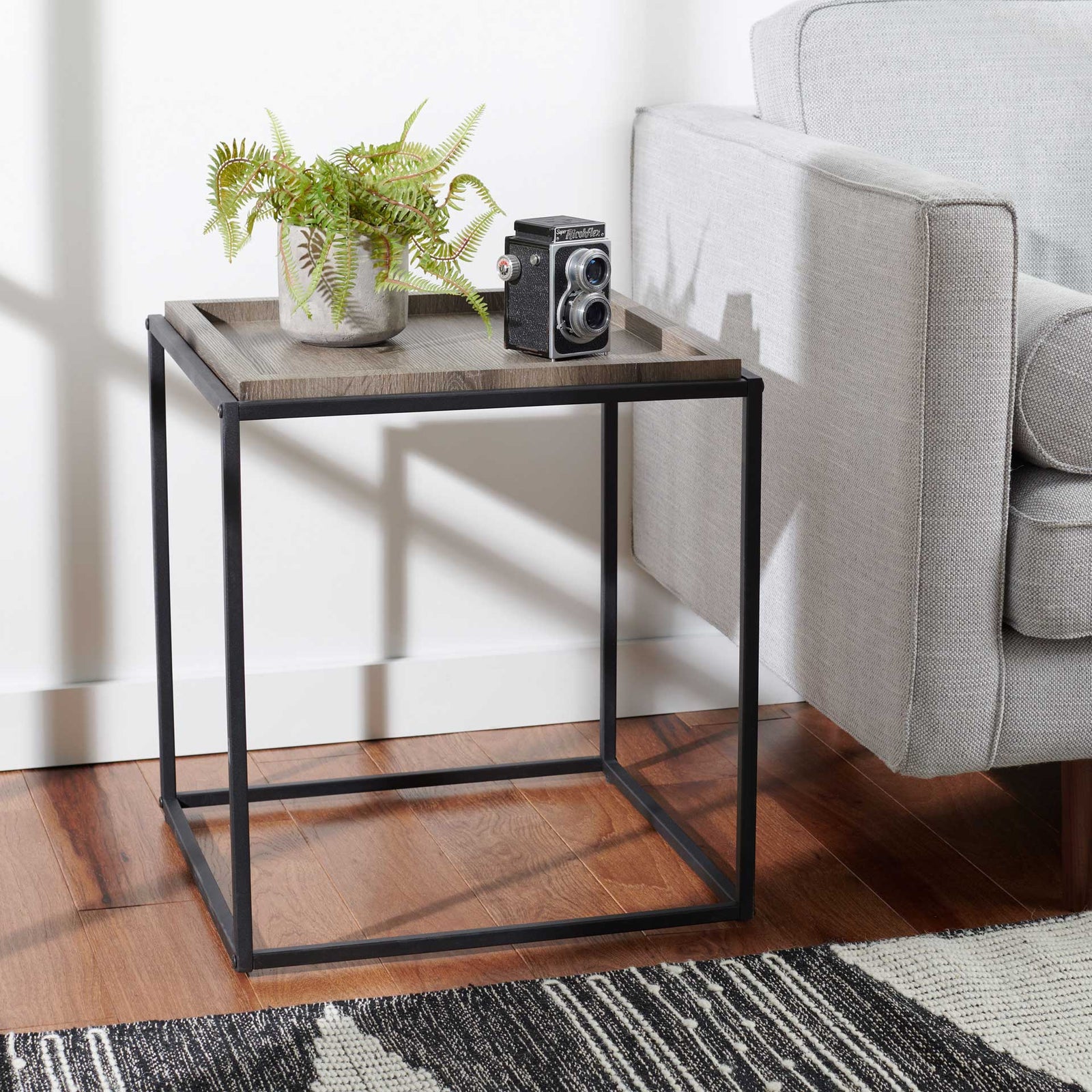 Andino End Table Brown/Black