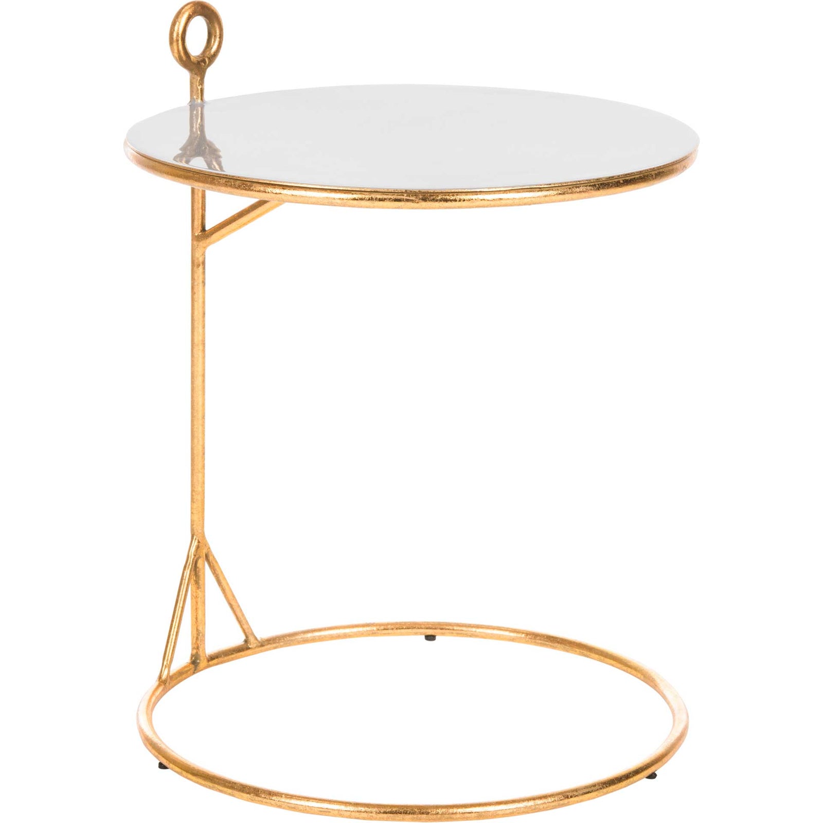 Emanate Round C Table Gray/Gold