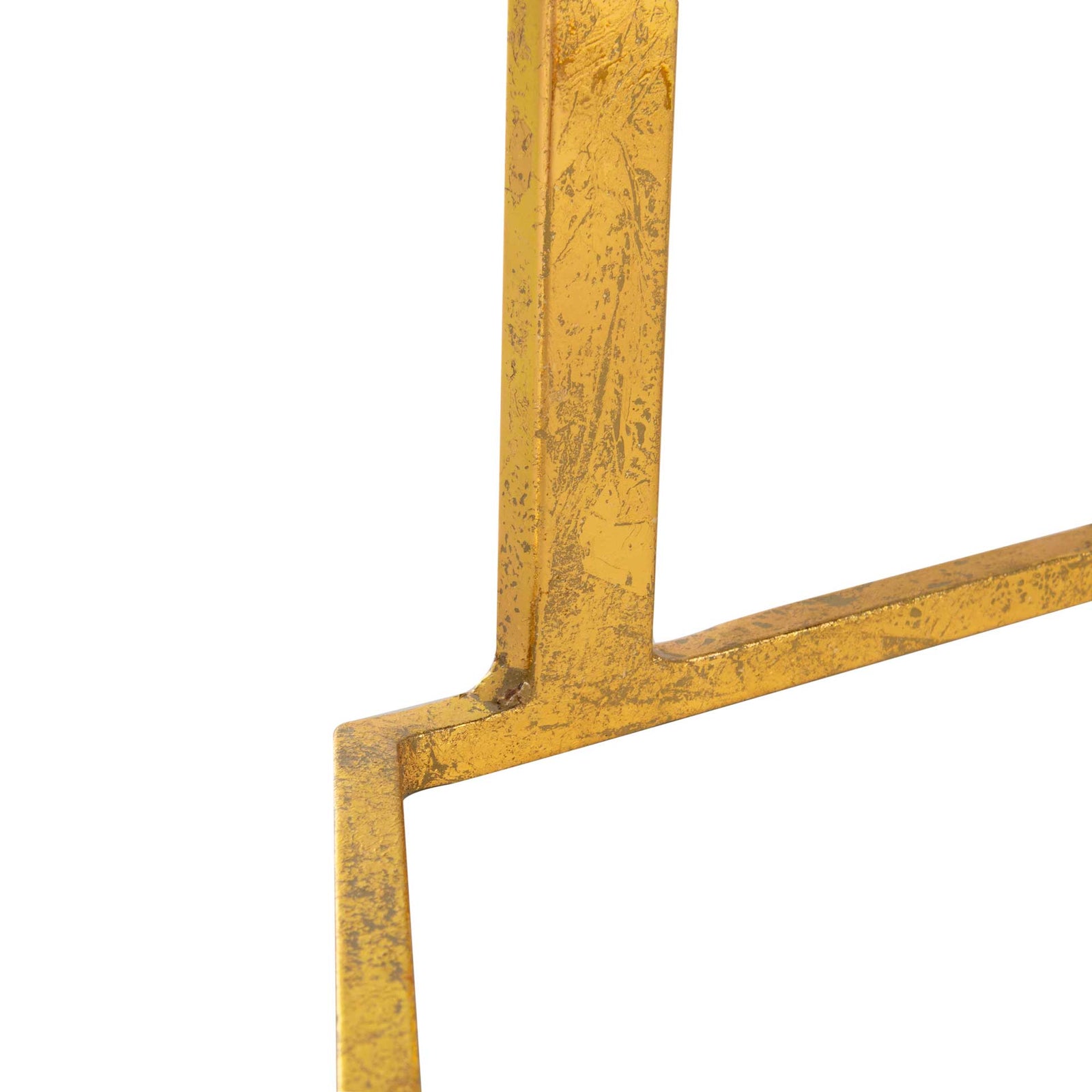 Mireya Hexagon C Table White/Gold