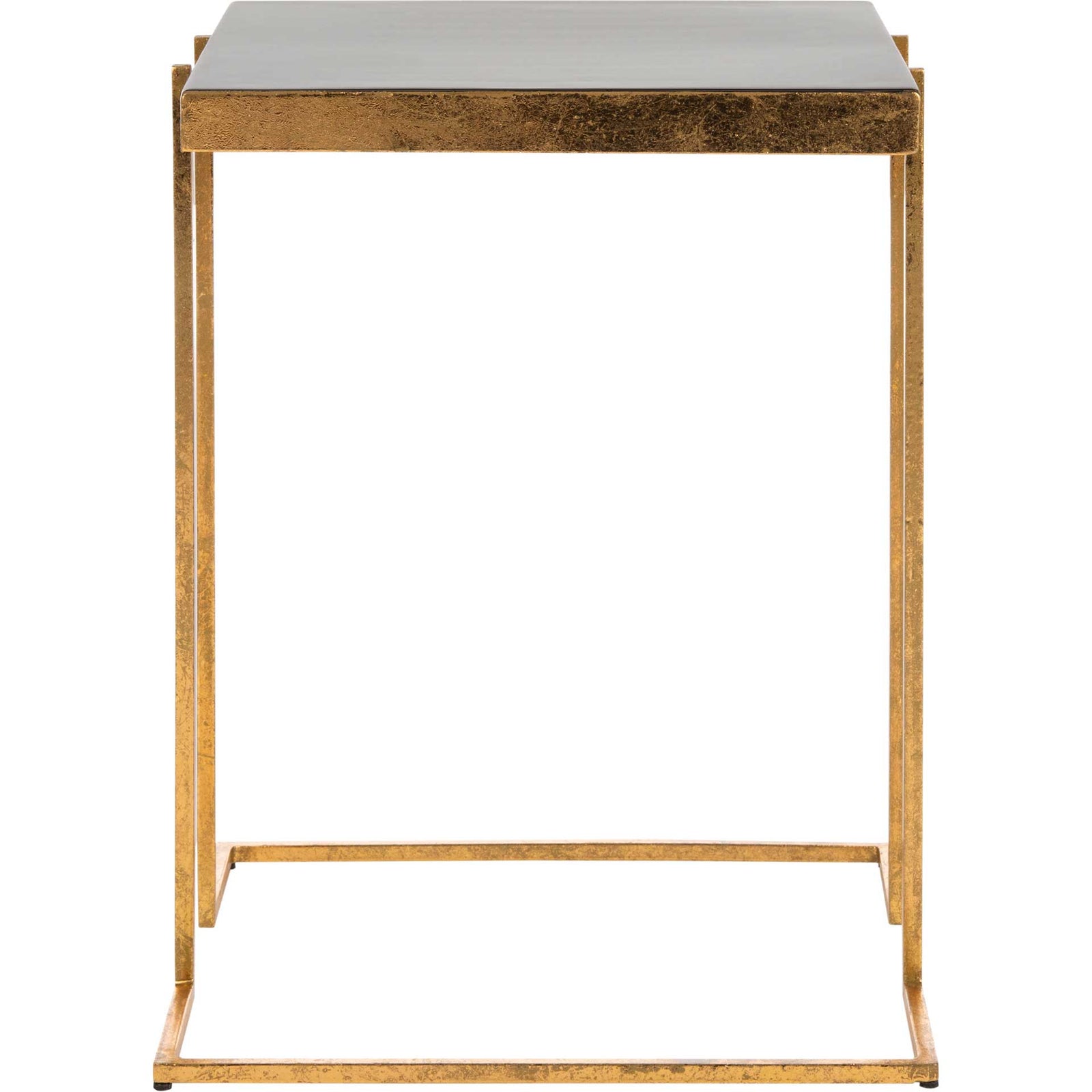 Amenity Greek Key Side Table Black/Gold