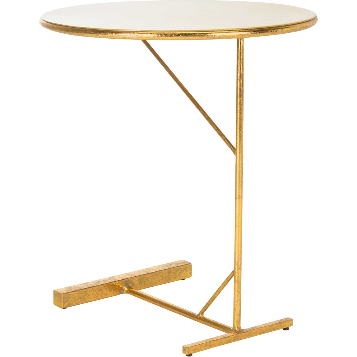 Simona Round C Table Yellow/Gold