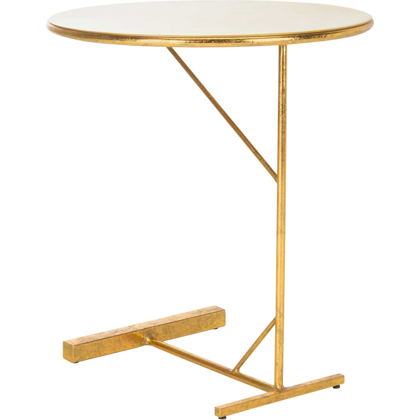 Simona Round C Table Yellow/Gold