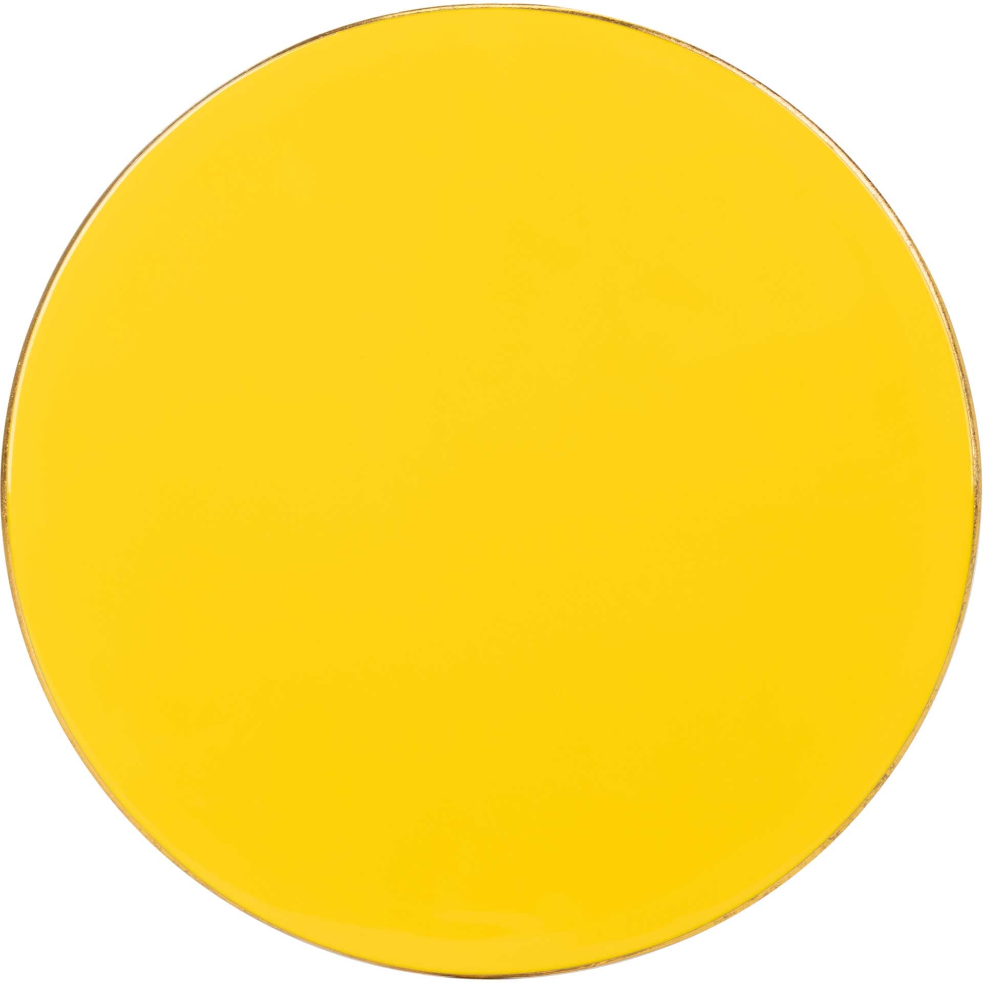 Simona Round C Table Yellow/Gold