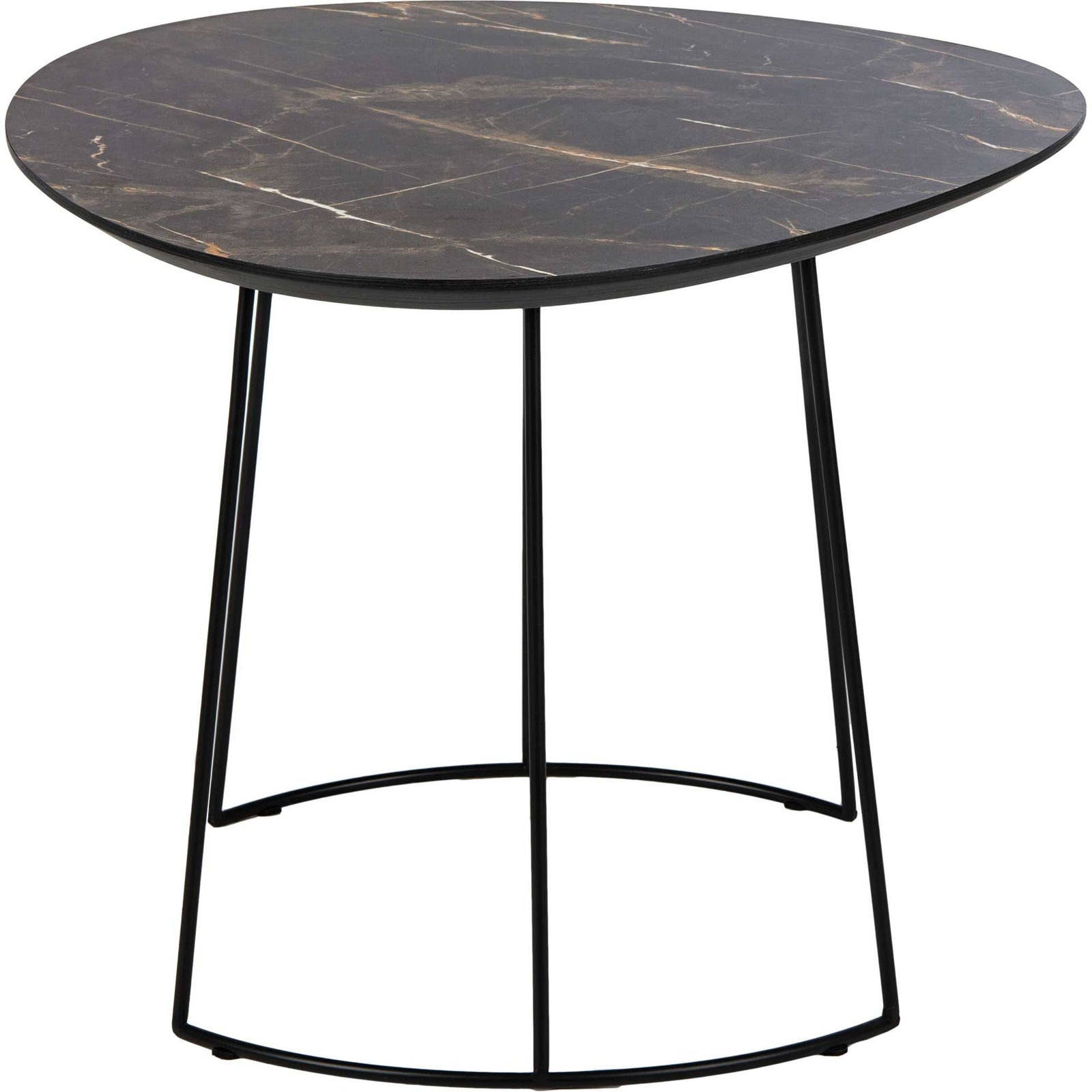 Bria Side Table Gray/Black