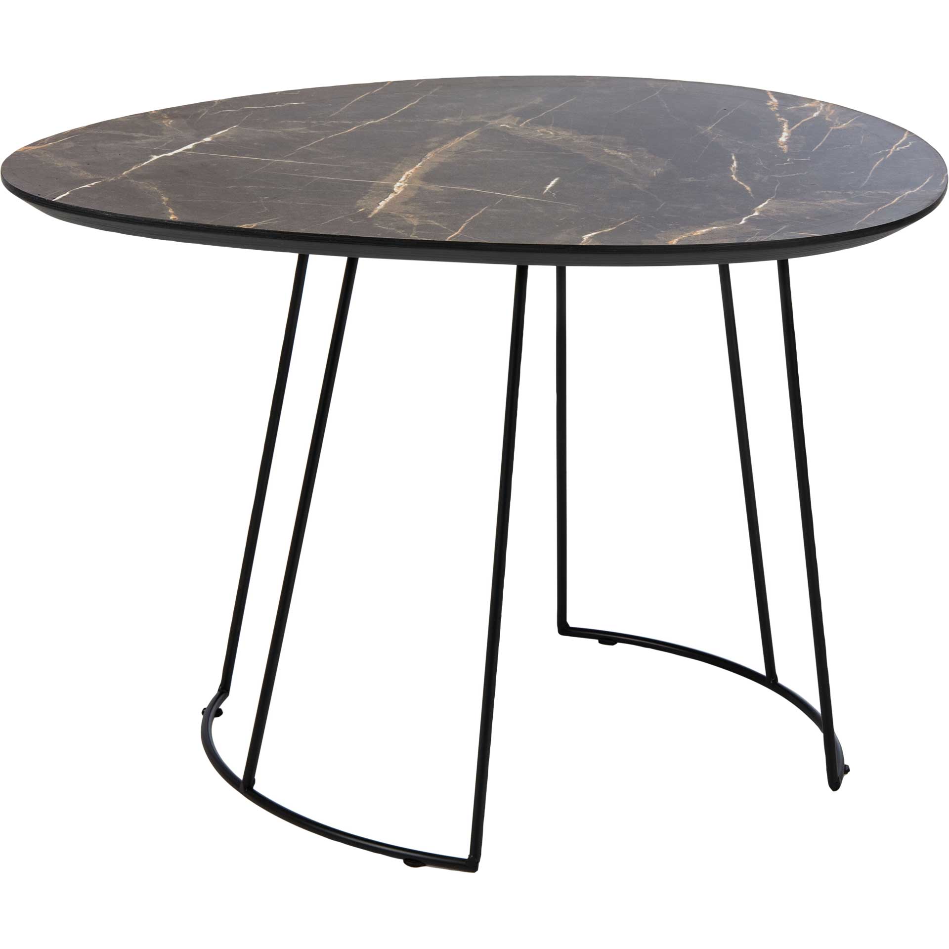 Bria Side Table Gray/Black