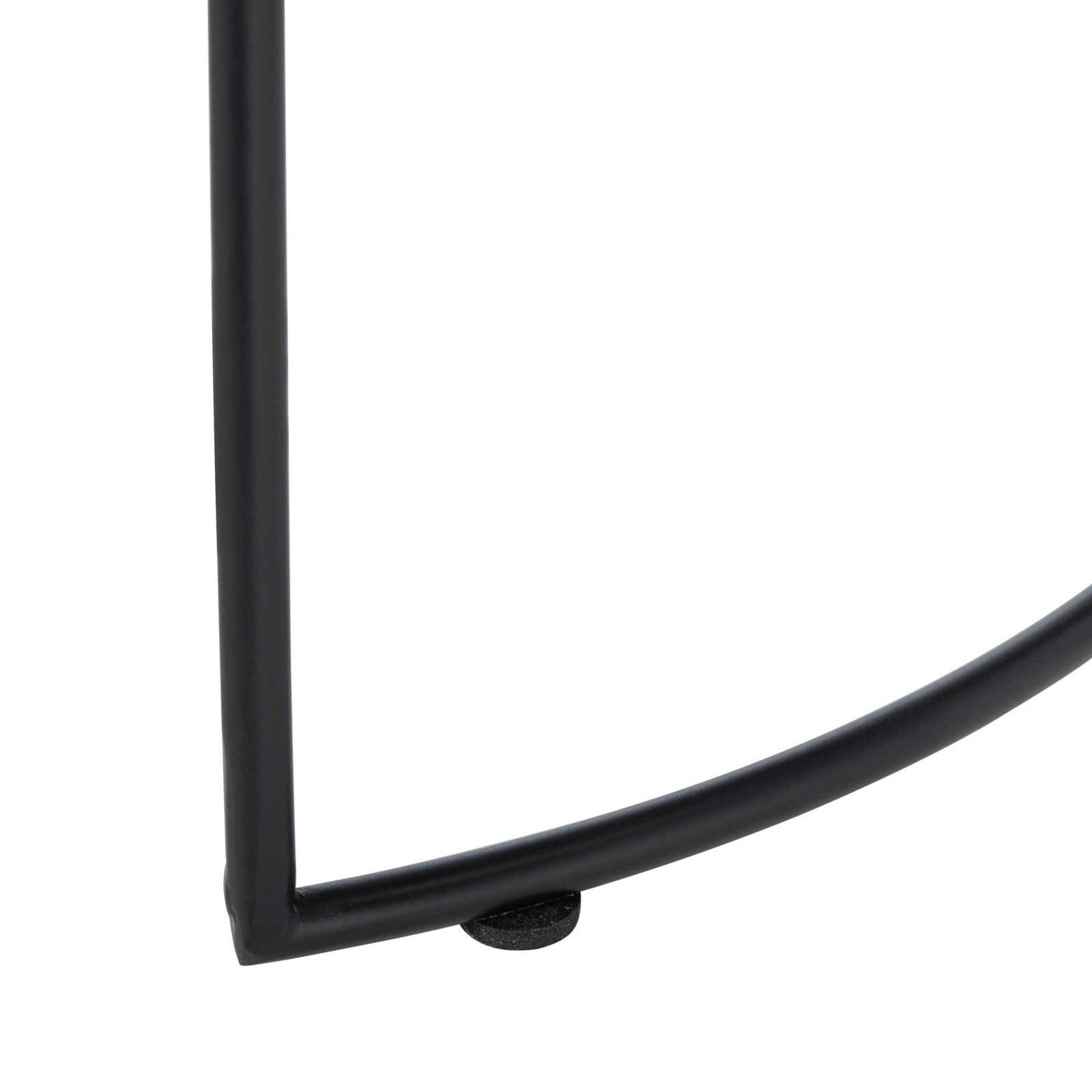 Bria Side Table Lacquer White/Black