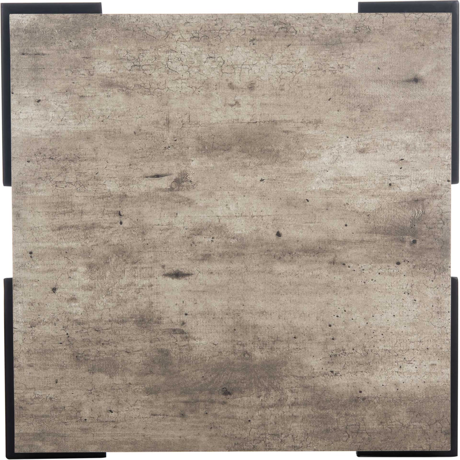 Jesus Square Accent Table Light Gray/Black