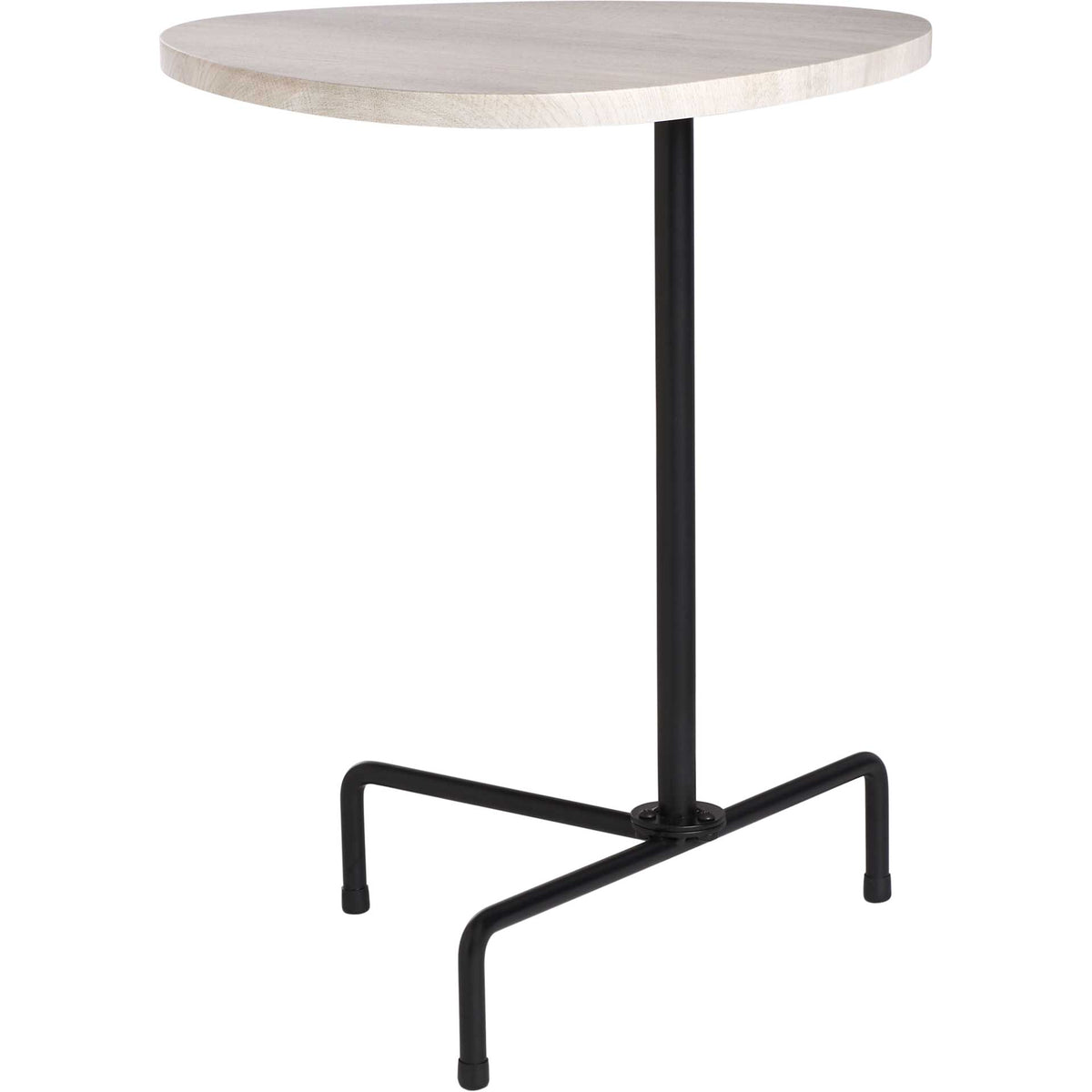 Beningo Tripod Side Table Light Gray Oak/Black