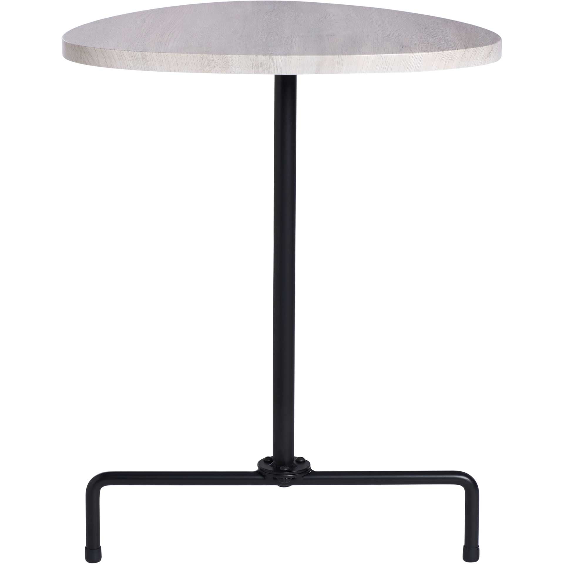 Beningo Tripod Side Table Light Gray Oak/Black