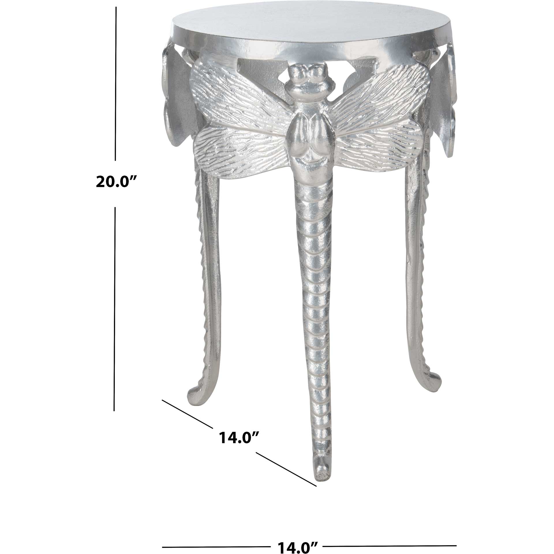 Melissa Dragonfly Legs Accent Table Silver